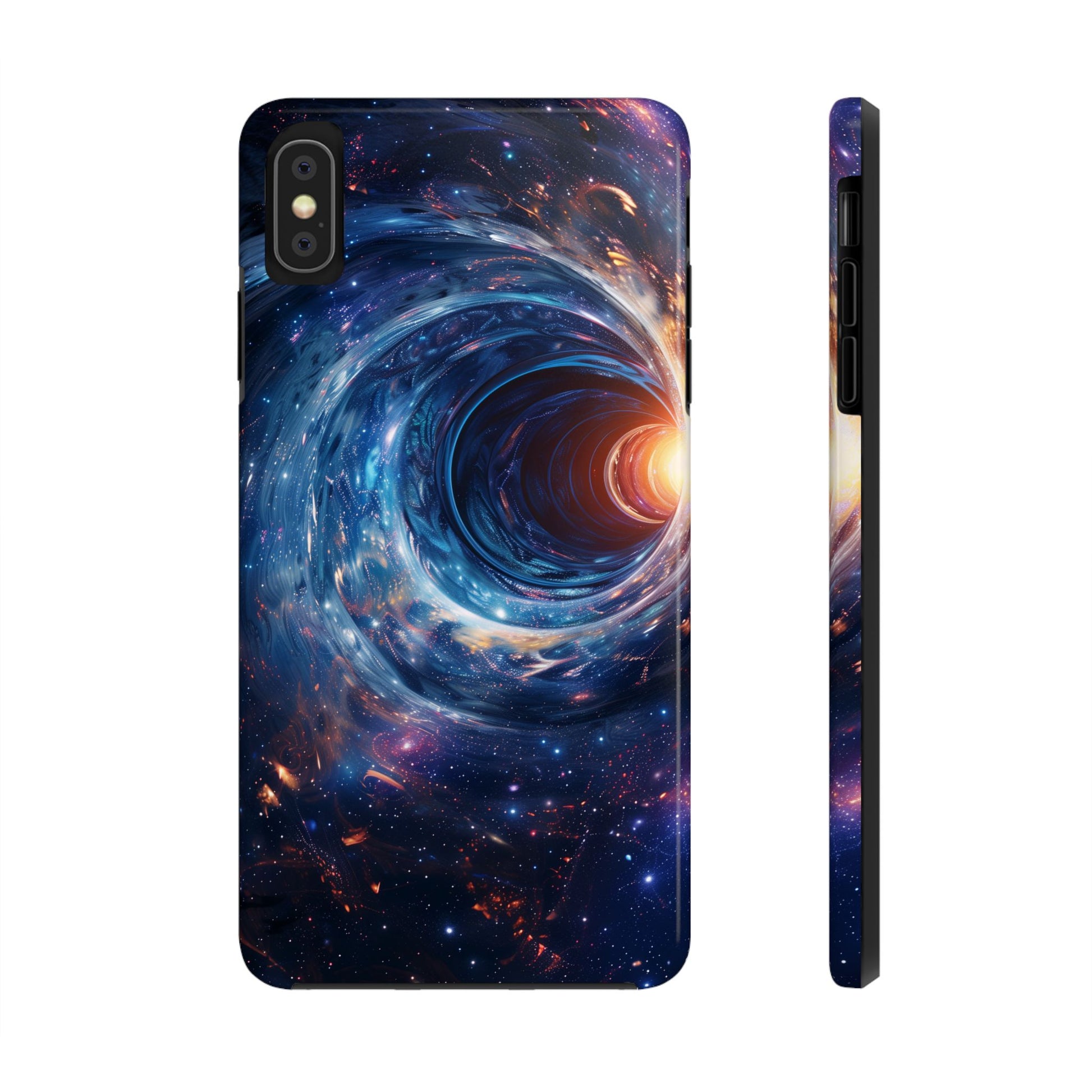 Sliders Inspired Iphone case - Space Wormholes Phone Case - Cosmic Galaxy Cover with Futuristic Wormhole Design - Sci-Fi iphone Case