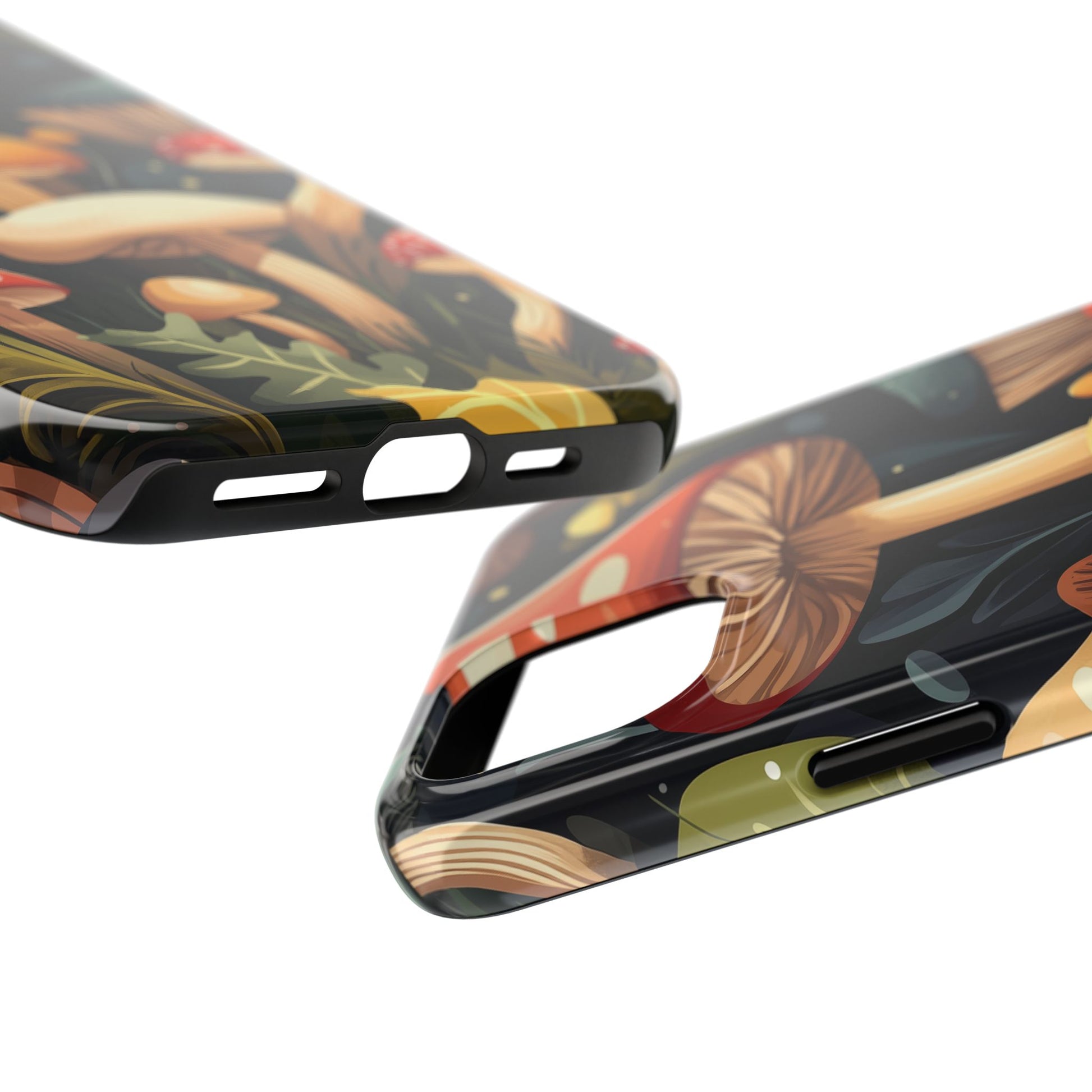 Cottagecore Mushroom Phone Case for iPhone, Fall Autumn Vibe iPhone 15 Plus, 15 Pro, Samsung Galaxy S24 Woodland Trippy Mushroom