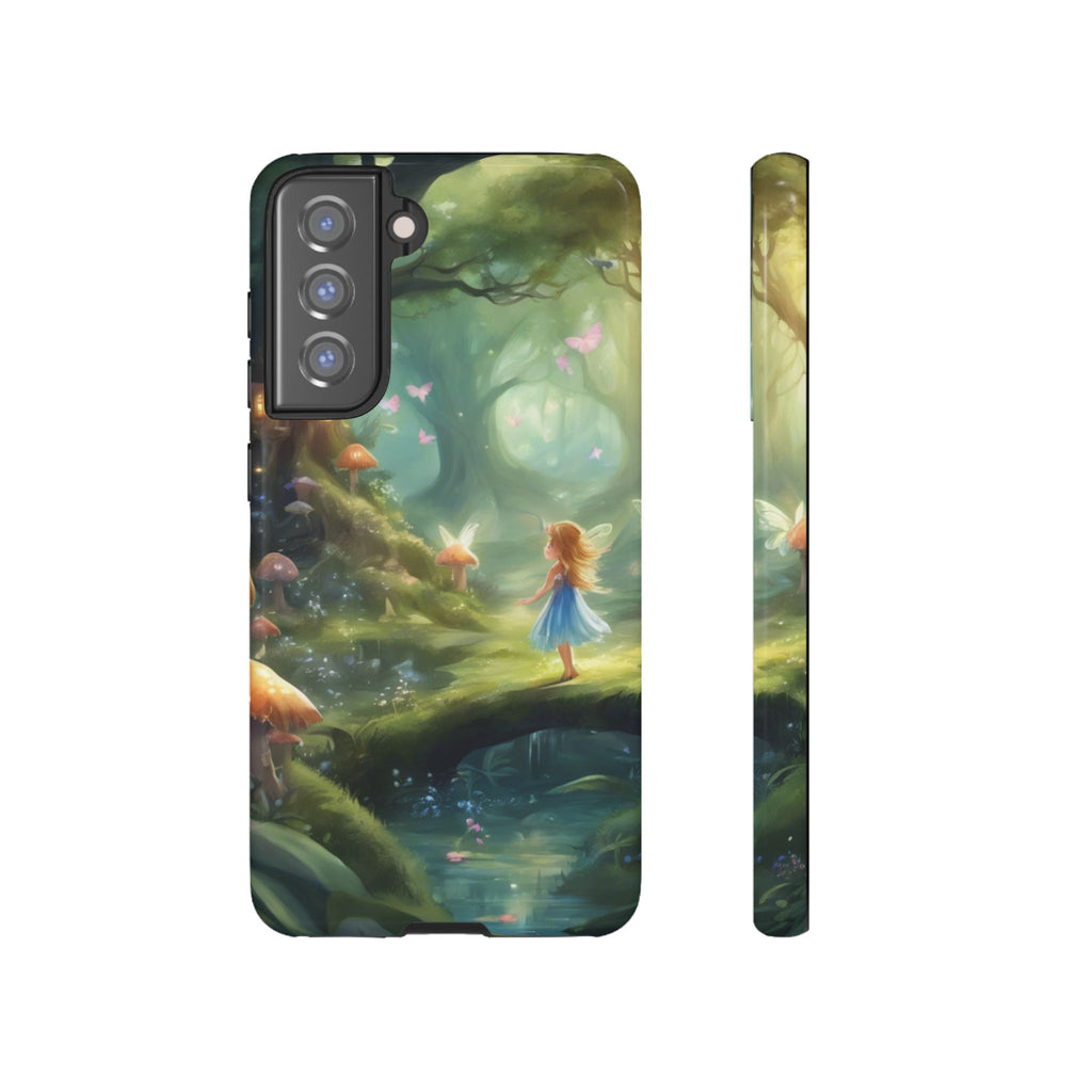 Enchanting Fairy Forest Phone Case Fae Trees Legend Garden Fern Gulley ACOTAR Magic Fantasy Dragons iPhone 13 14 15 16 Pro Max Samsung Pixel