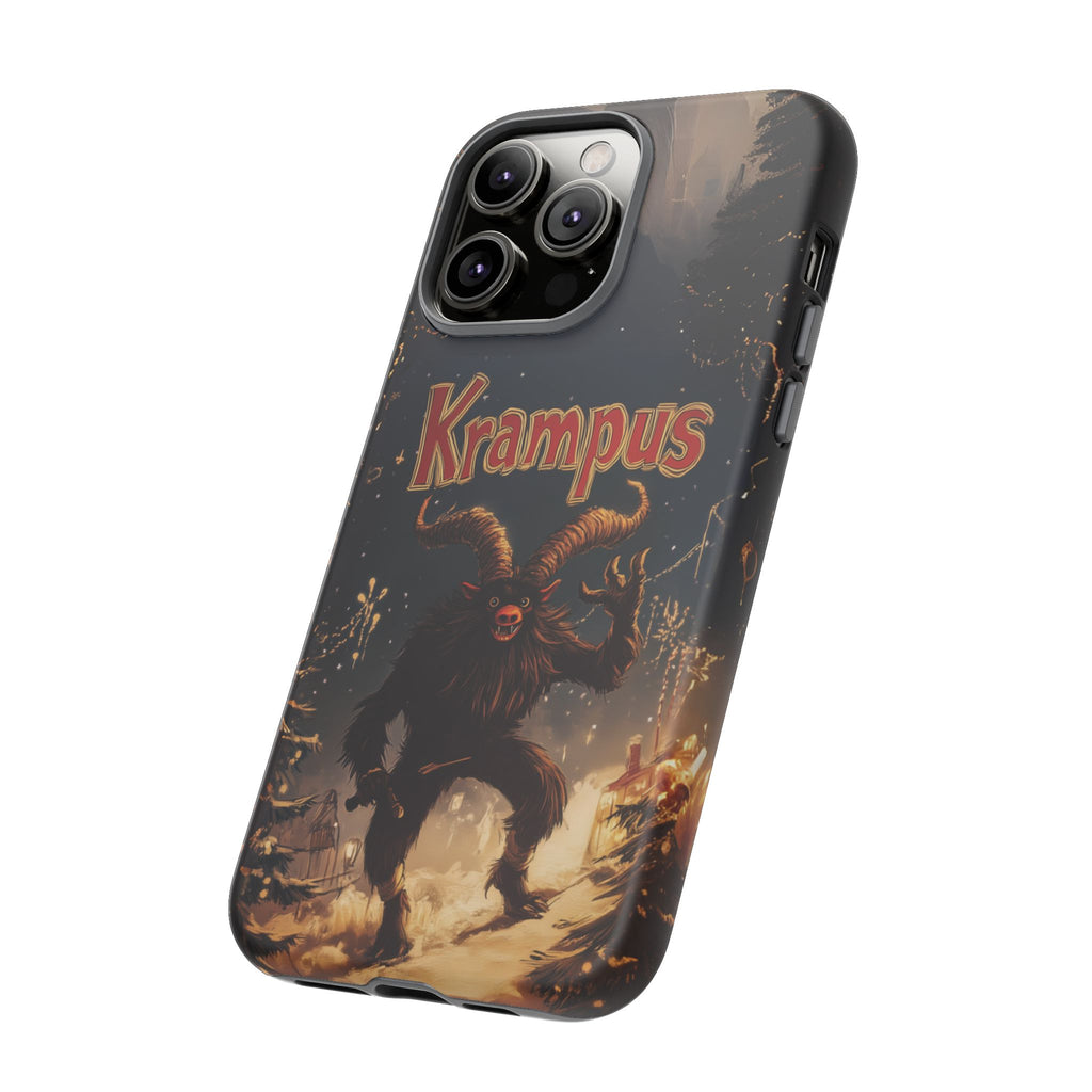 Friendly Krampus Christmas Phone Case Gothic Holiday Traditional Design Scary Merry Santa Claus iphone 13 14 15 16 Pro Max Galaxy Pixel
