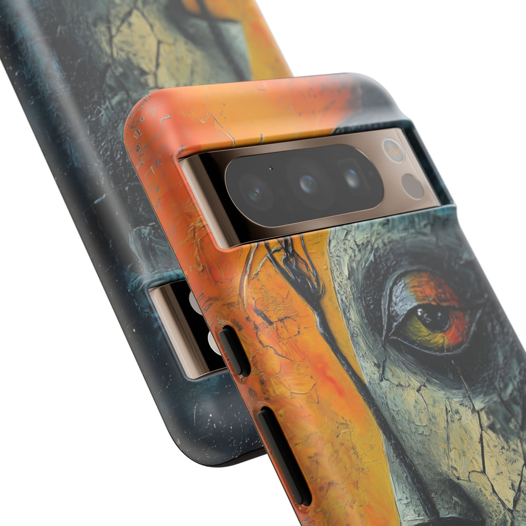 Surrealist Art Phone Case Salvador Dali Style Face Tough Case Unique Artistic 3D Textured Look Surrealism Gift Art iPhone 13 14 15 16