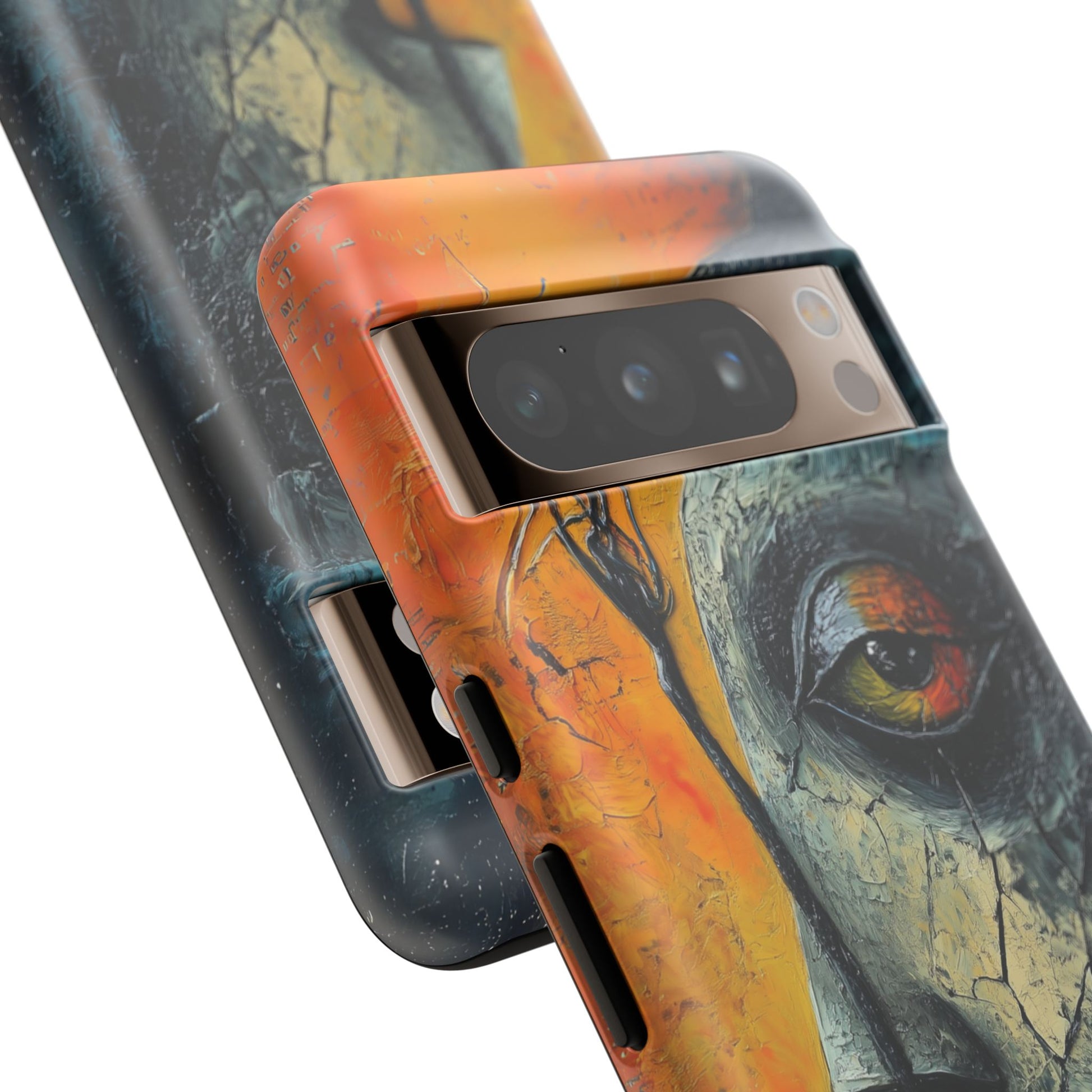 Surrealist Art Phone Case Salvador Dali Style Face Tough Case Unique Artistic 3D Textured Look Surrealism Gift Art iPhone 13 14 15 16