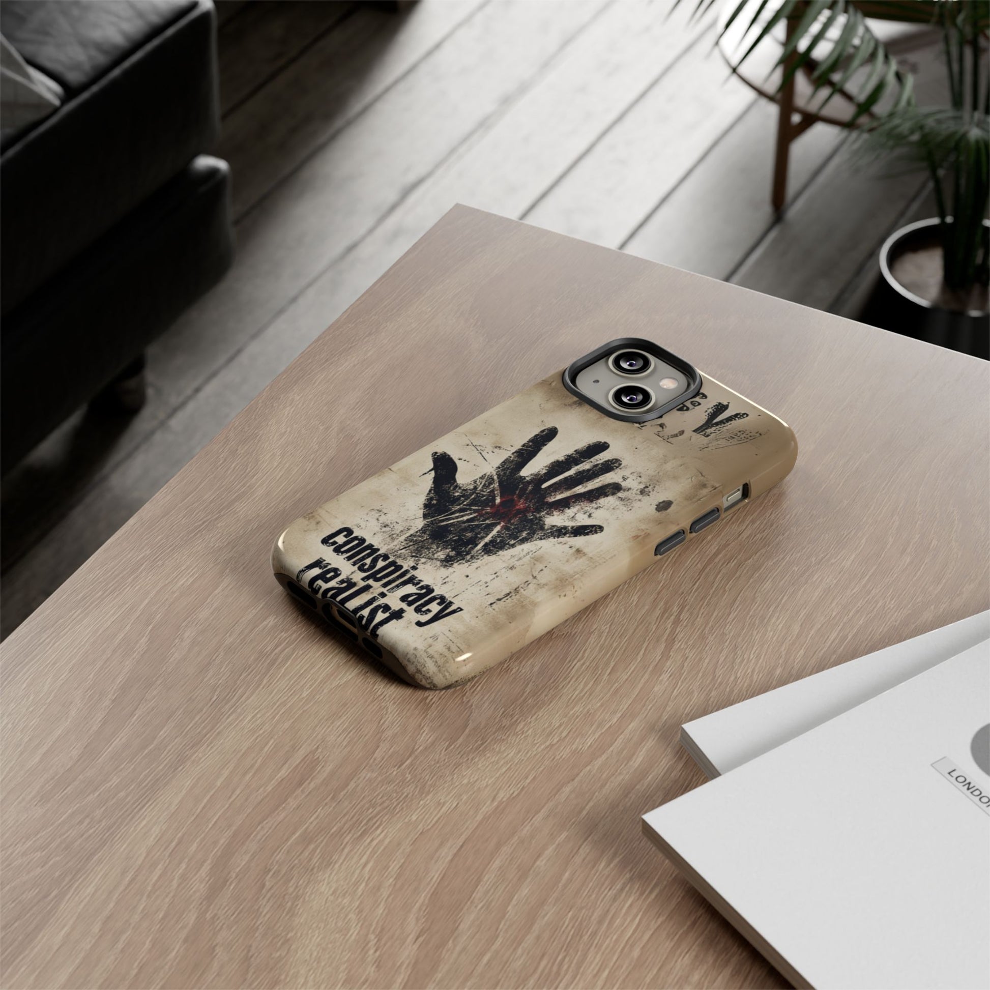 Conspiracy Theories Paranormal Mystery UFO X-Files Inspired Ghostly Hand Conspiracy Realist Cryptid iPhone 13 14 15 16 Pro Max Galaxy Pixel