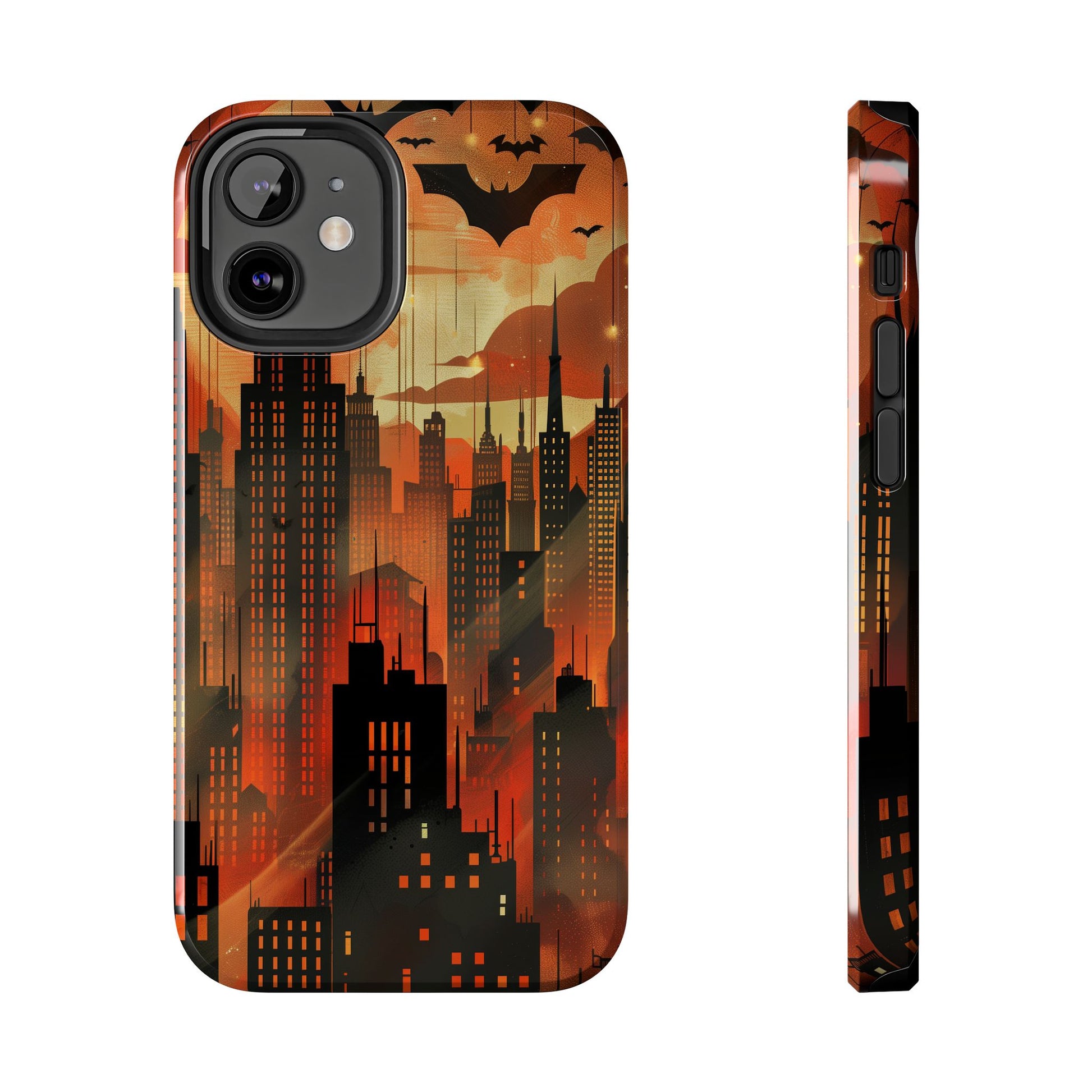 Batman Inspired Phone Case - Gotham Art Deco Style - Comic Book Hero Phone Cover - Unique Superhero Accessory