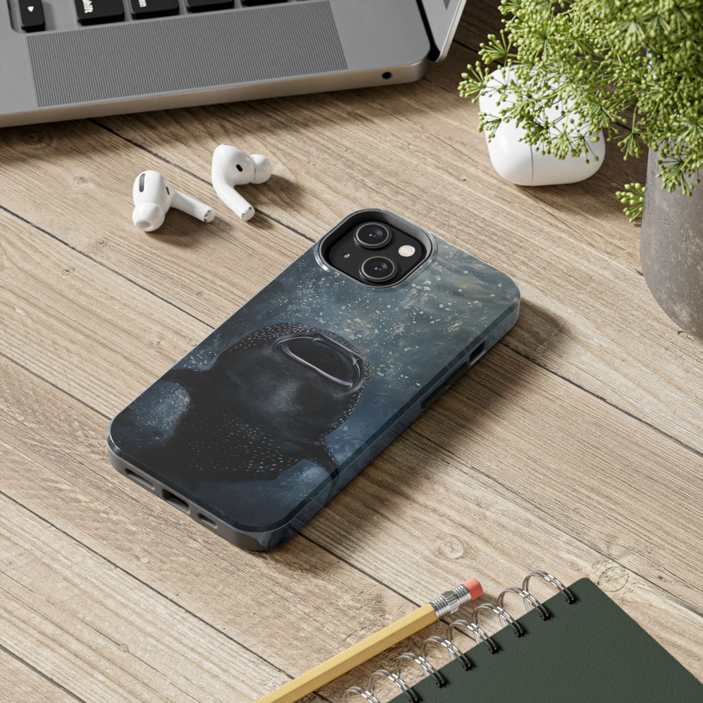 Rising Majesty: Whale Shark Feeding Tough Phone Case