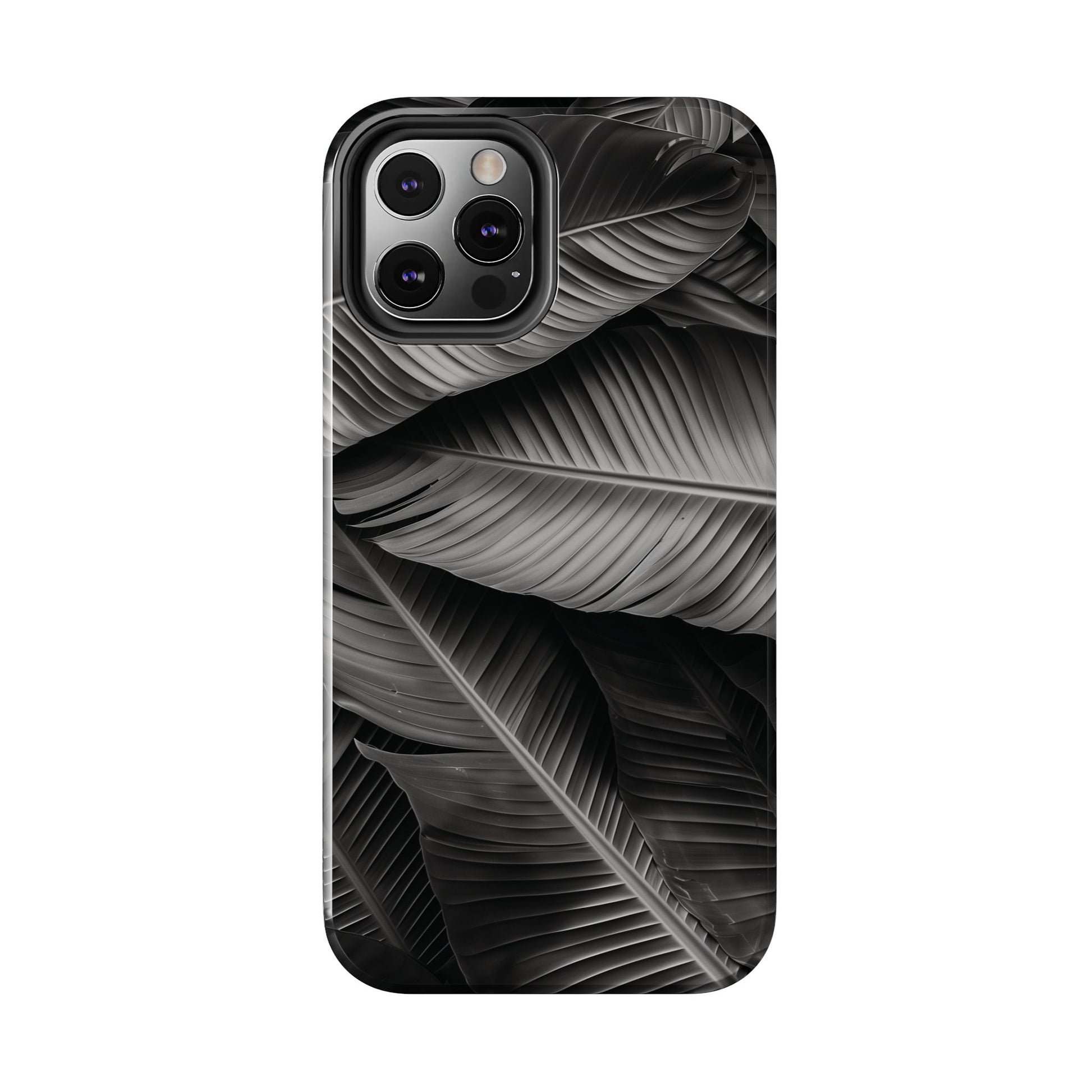 Custom Palm Leaf Phone Case, Palm Tree Phone Case, Tropical Leaf Design, Summer iPhone Cover, Black and White iPhone Case, iPhone 15 Pro Max