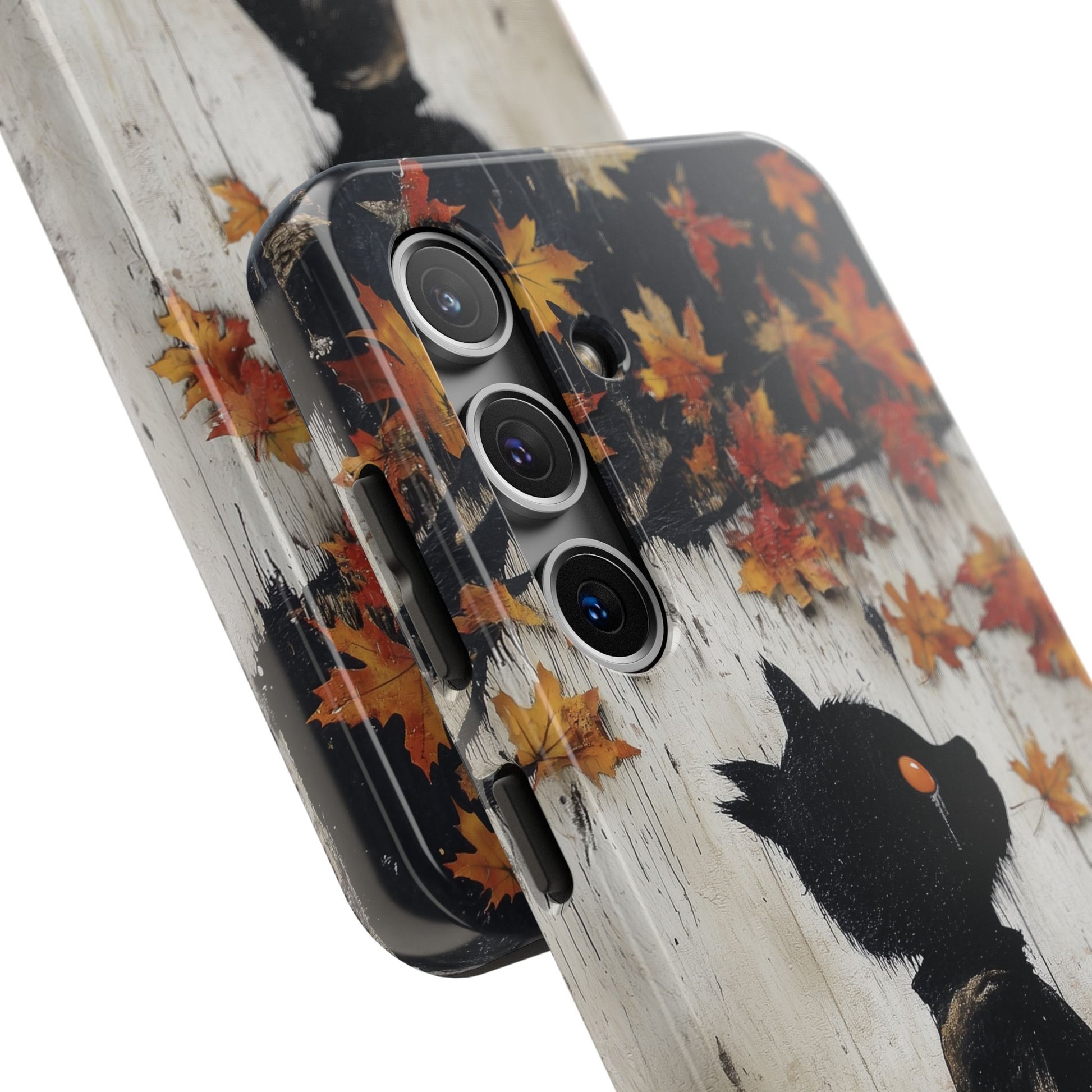 Fall Autumn Artistic Halloween Wolf Boy Gothic Dark Academia Street Art Urban Graffiti Phone Case Street iPhone 15 Pro Max Samsung Galaxy