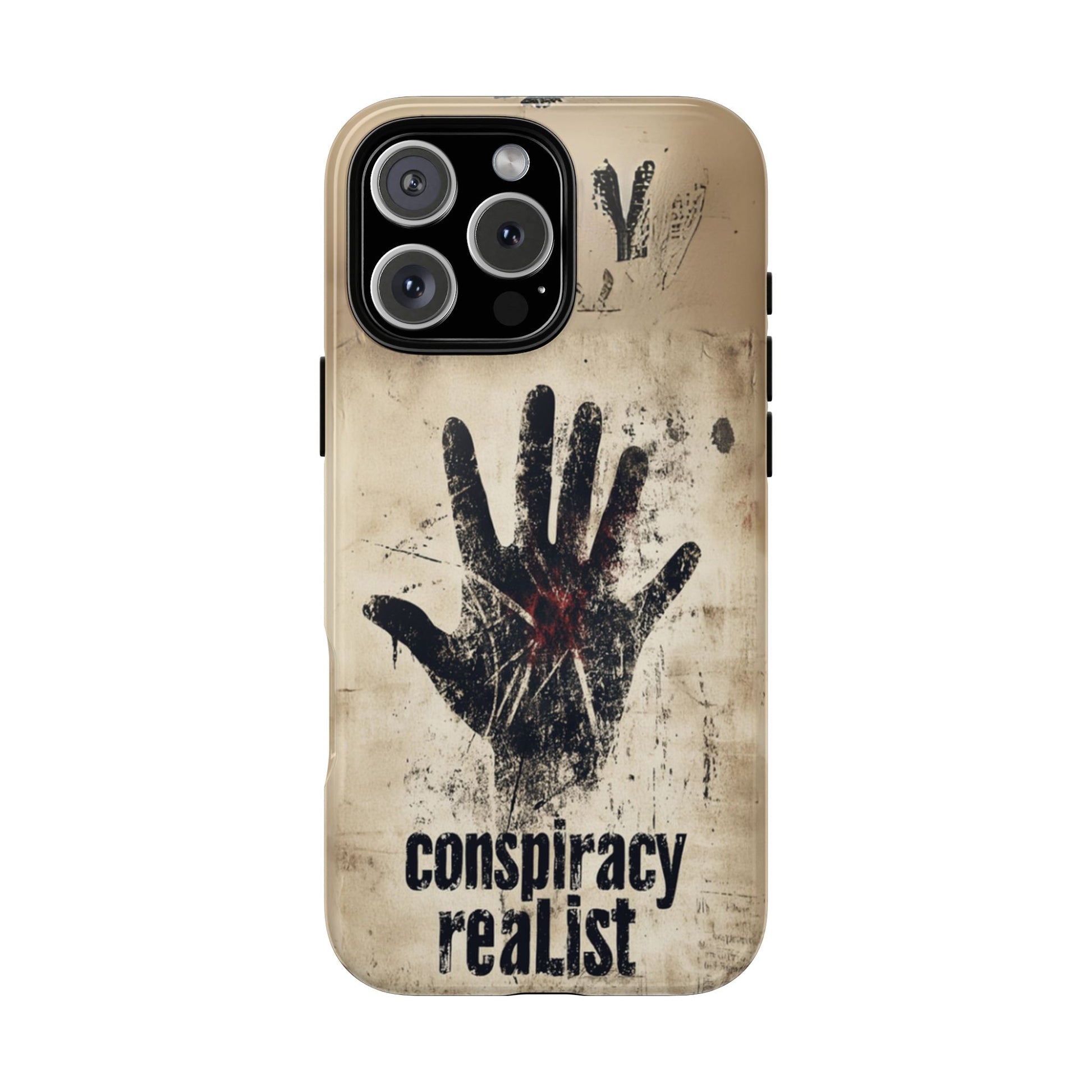 Conspiracy Theories Paranormal Mystery UFO X-Files Inspired Ghostly Hand Conspiracy Realist Cryptid iPhone 13 14 15 16 Pro Max Galaxy Pixel