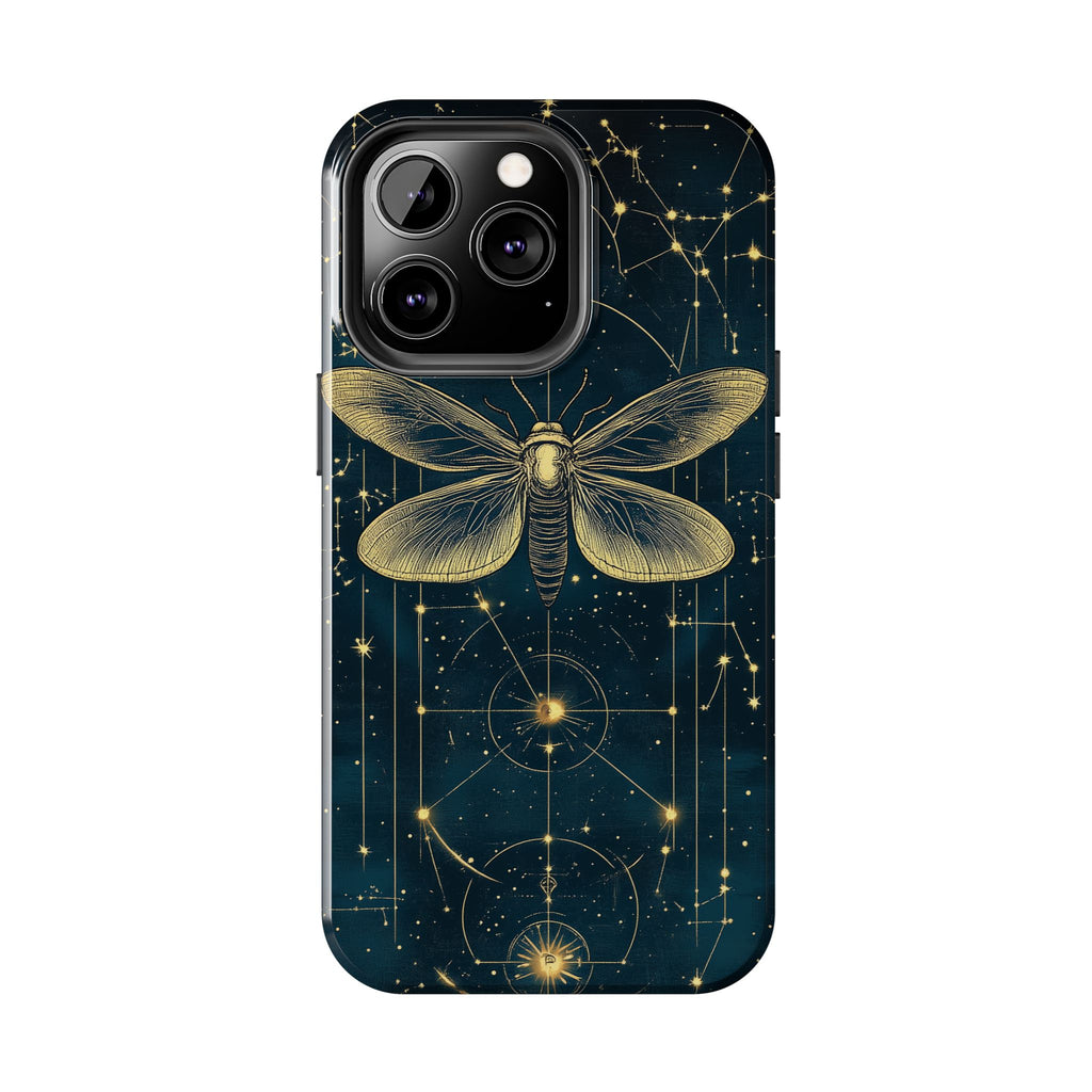 Celestial Dark Academia Phone Case Magical Moth Astrology Witchcraft Esoteric Entomology Nature Art Phone 13 14 15 Pro Max Samsung