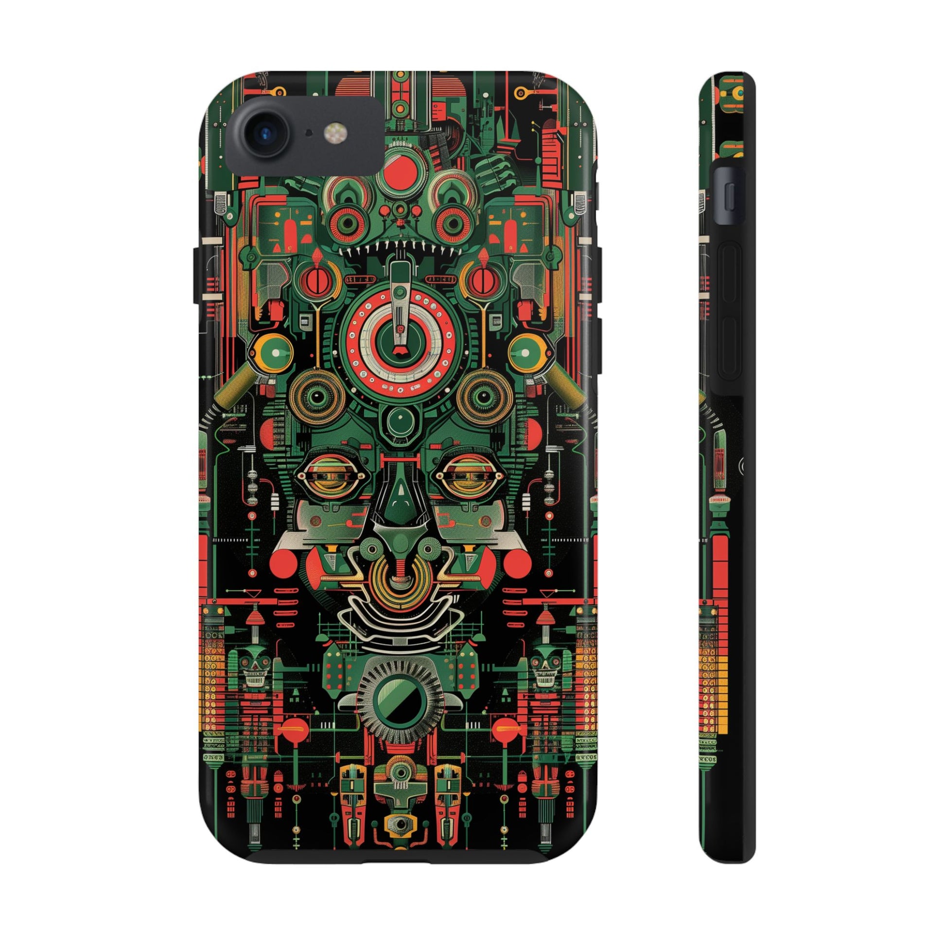 Art Deco Robot Head iPhone Case - Sci-Fi Inspired Cover - Futuristic Design - Unique Tech Accessory - Futurist Gift - Art Deco Robot