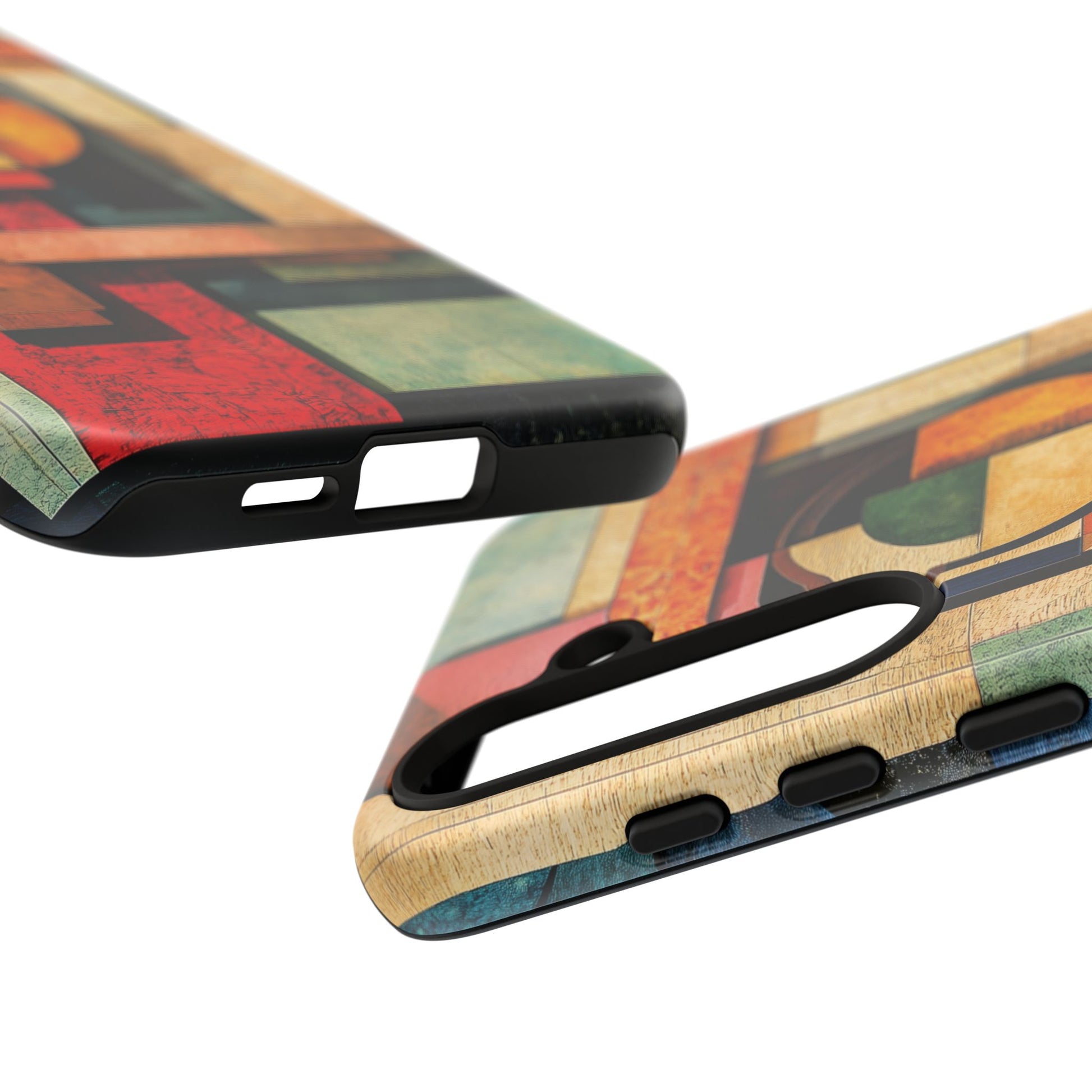 Tan Prairie Style Frank Lloyd Wright Usonian Phone Case Geometric Stained Glass Art Deco Marble Gold 13 14 15 16 iPhone Pro Max Galaxy Pixel