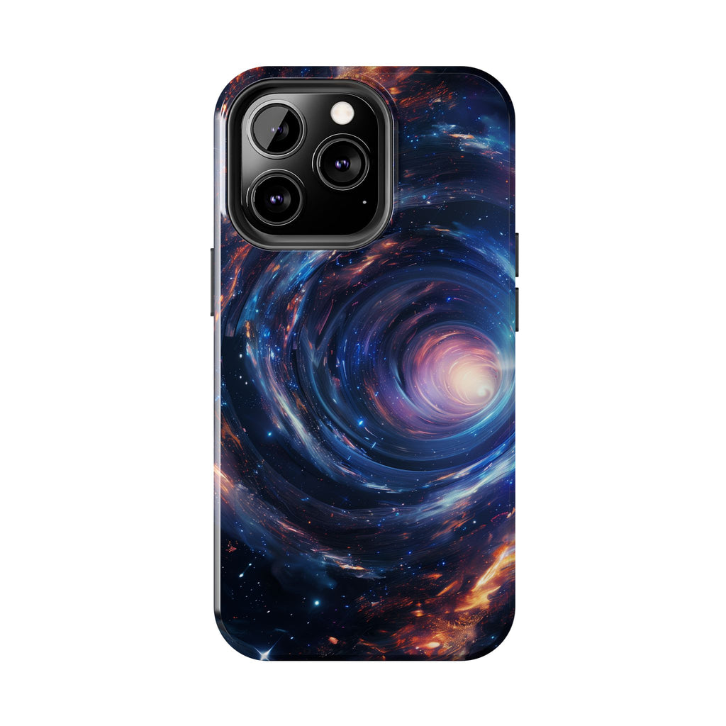 Dr Who inspired Phone Case - Space Wormholes Phone Case - Cosmic Galaxy Cover with Futuristic Wormhole Design - Sci-Fi Protective Case