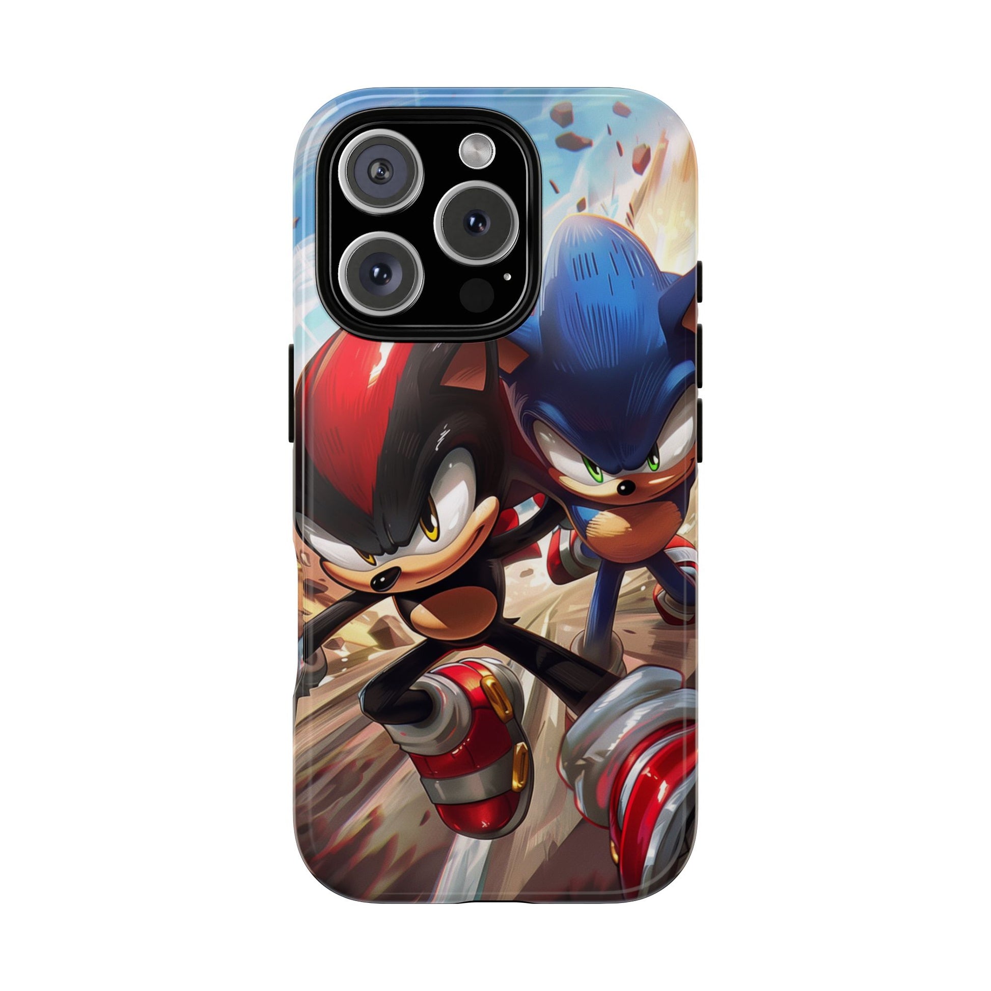 Sonic and Shadow Phone Case, Sonic and Shadow, Tough Android Case, Fun Video Game Phone Case, Retro Game Case, SEGA Video Game Android Case