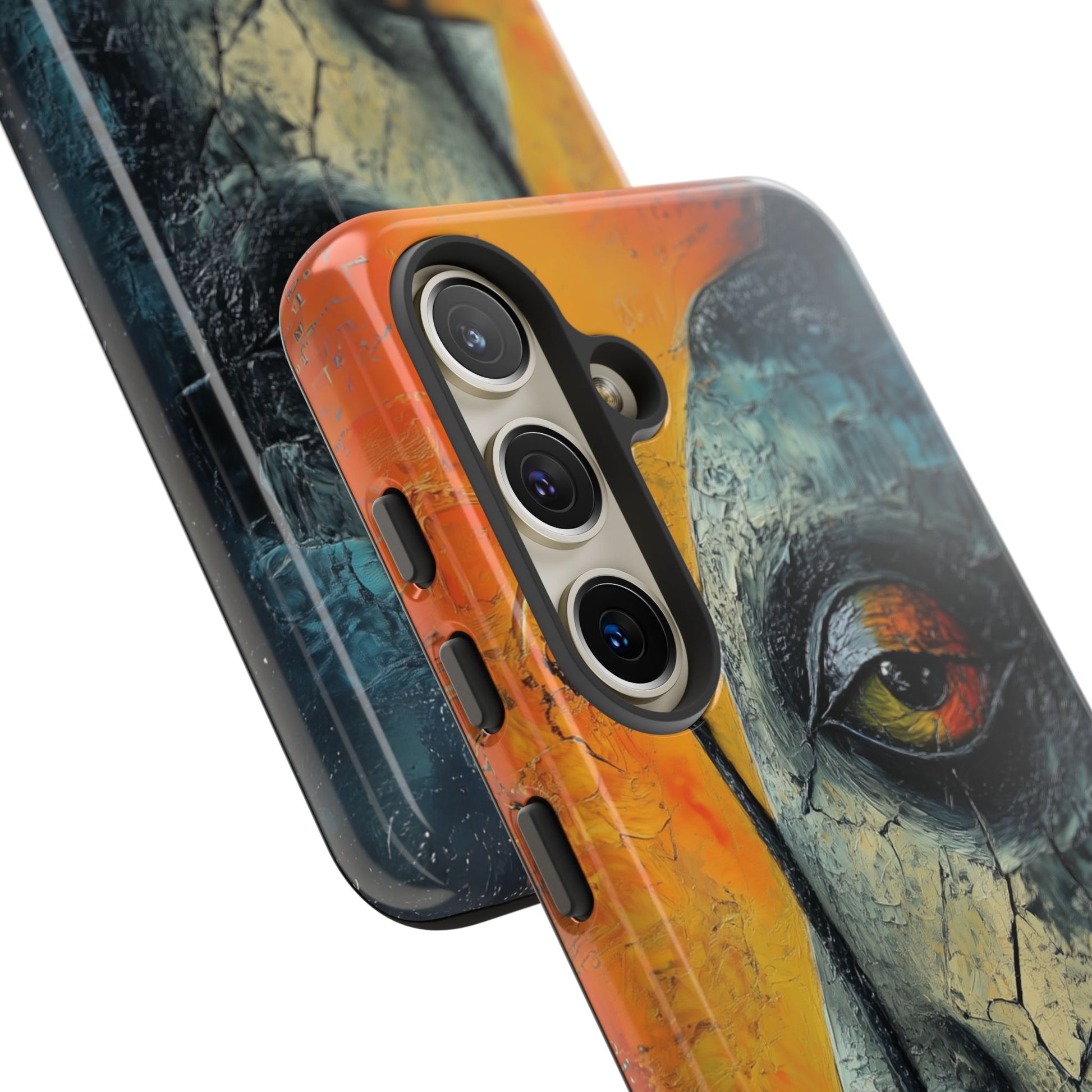 Surrealist Art Phone Case Salvador Dali Style Face Tough Case Unique Artistic 3D Textured Look Surrealism Gift Art iPhone 13 14 15 16