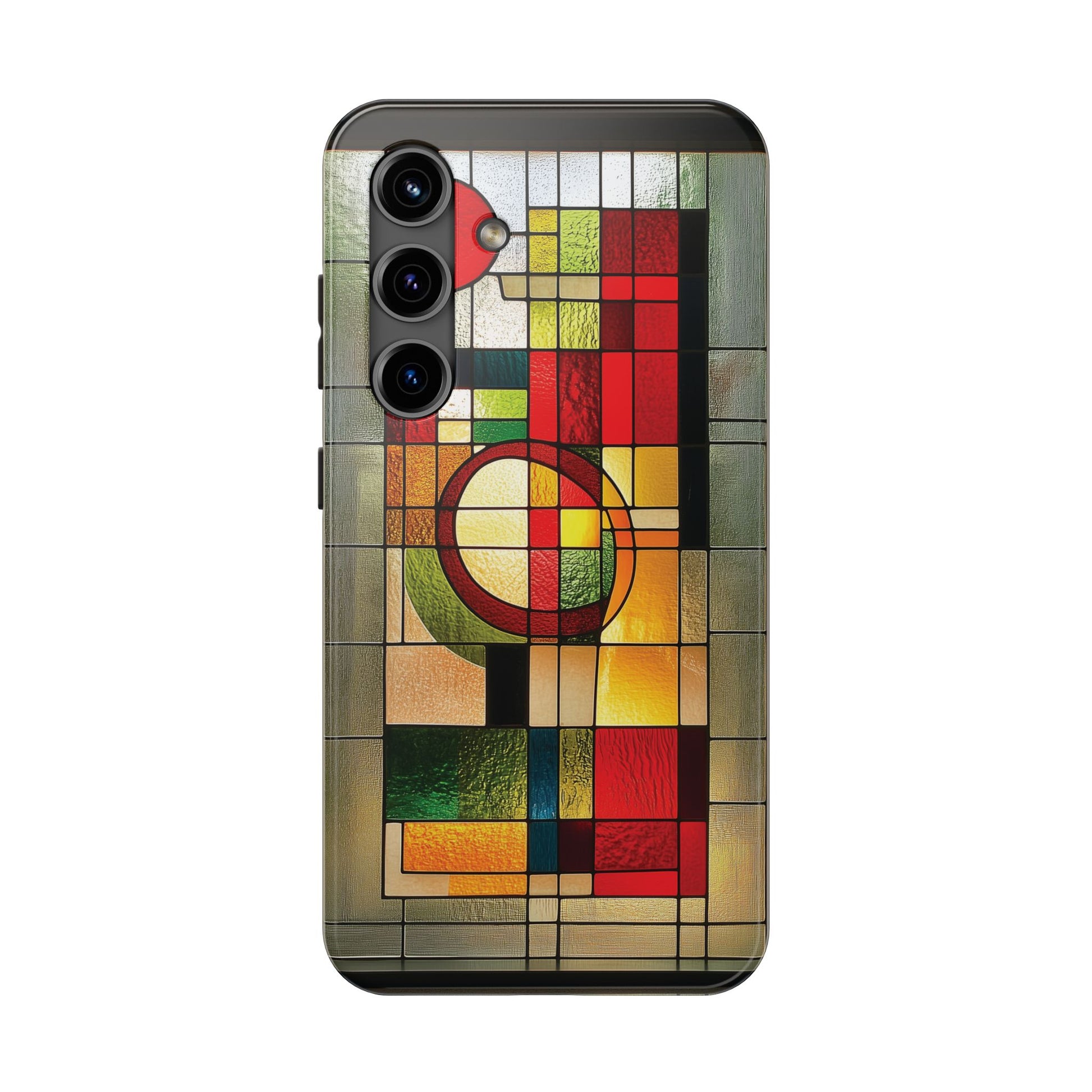 Realistic Stained Glass Phone Case Artistic iPhone Case Architectural Design, Art Deco iphone Case, iPhone 15 Pro Max Samsung Galaxy S23