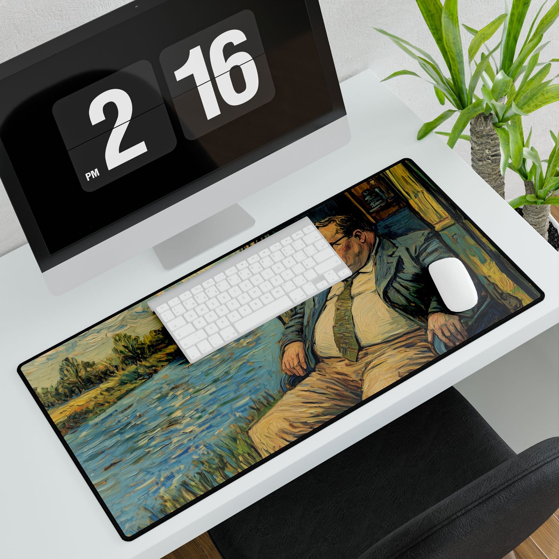 Desk Mat Computer Van Gogh Down by the River Home Office Decor