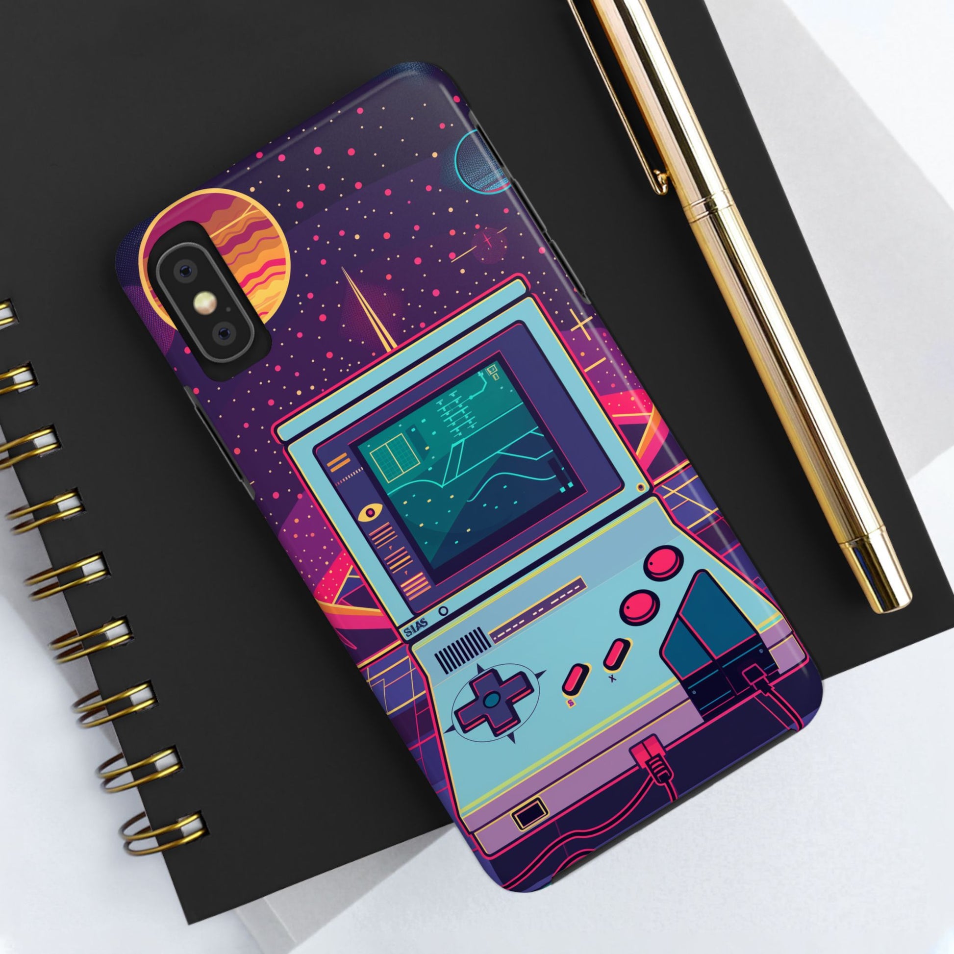 Durable iPhone Case with Alternative Universe Game Console Design - Protective Phone Cover - Fun and Sturdy Gaming Accessory - Gamer Gift