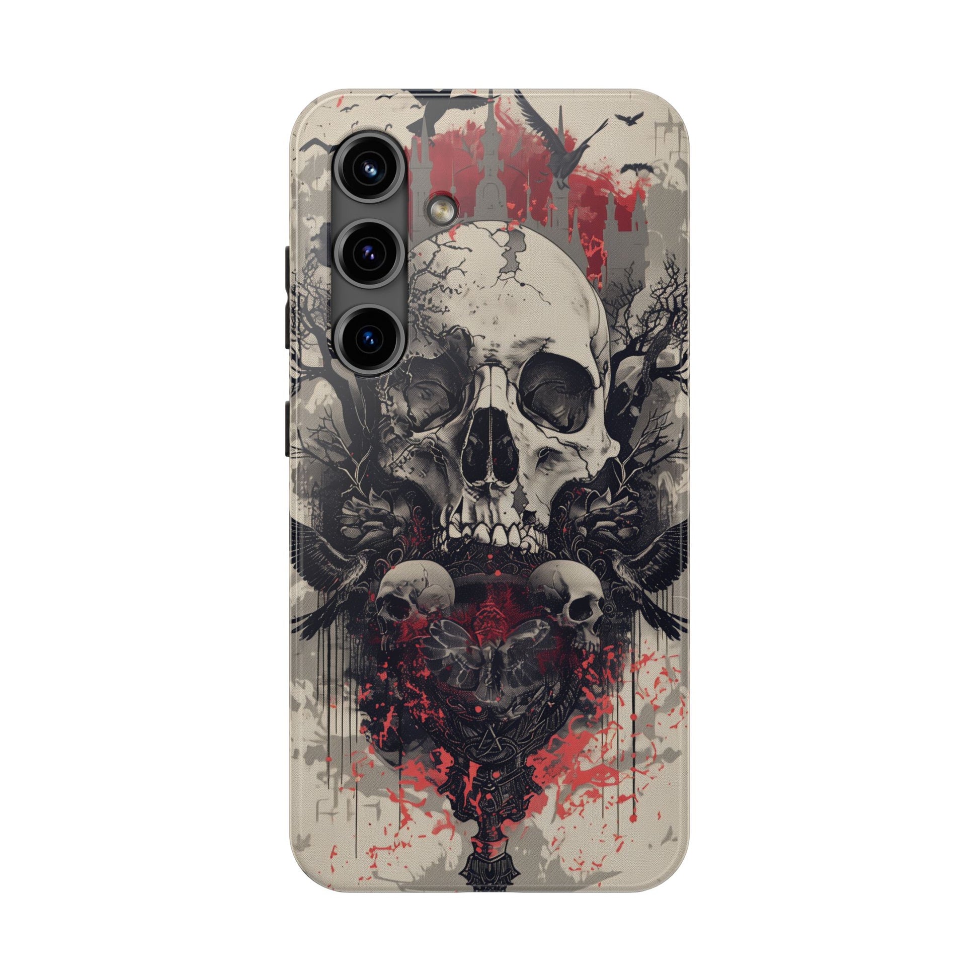 Gothic Art Phone Case Skulls and Crows, Moth Phone Case, Moon and Tarot Phone Case, Halloween Spooky Season, Dark Academia iPhone 15 Pro Max