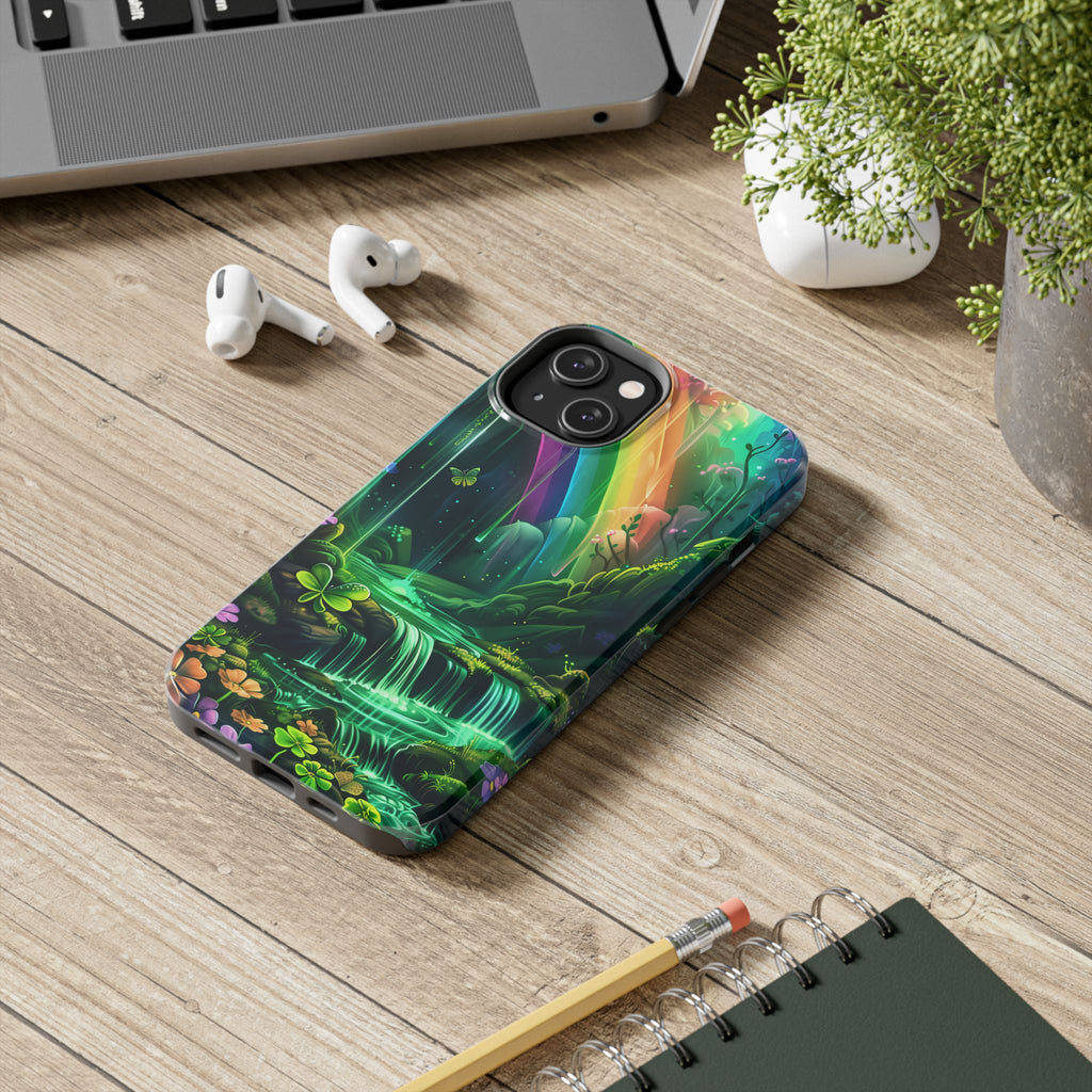 St. Patrick's Day Durable Phone Case, Lucky Phone Case Design, Durable Irish Luck Protective Cover, Holiday Gift Idea
