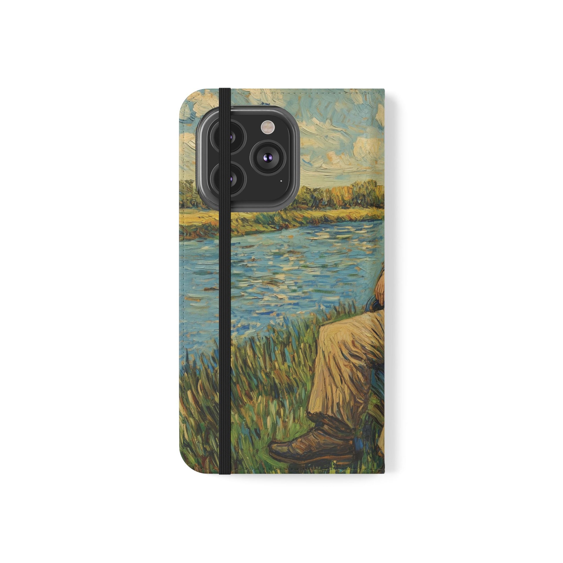 Flip Phone Case Painting A Van Gogh Down by the River iPhone 16 Pro Max  Galaxy