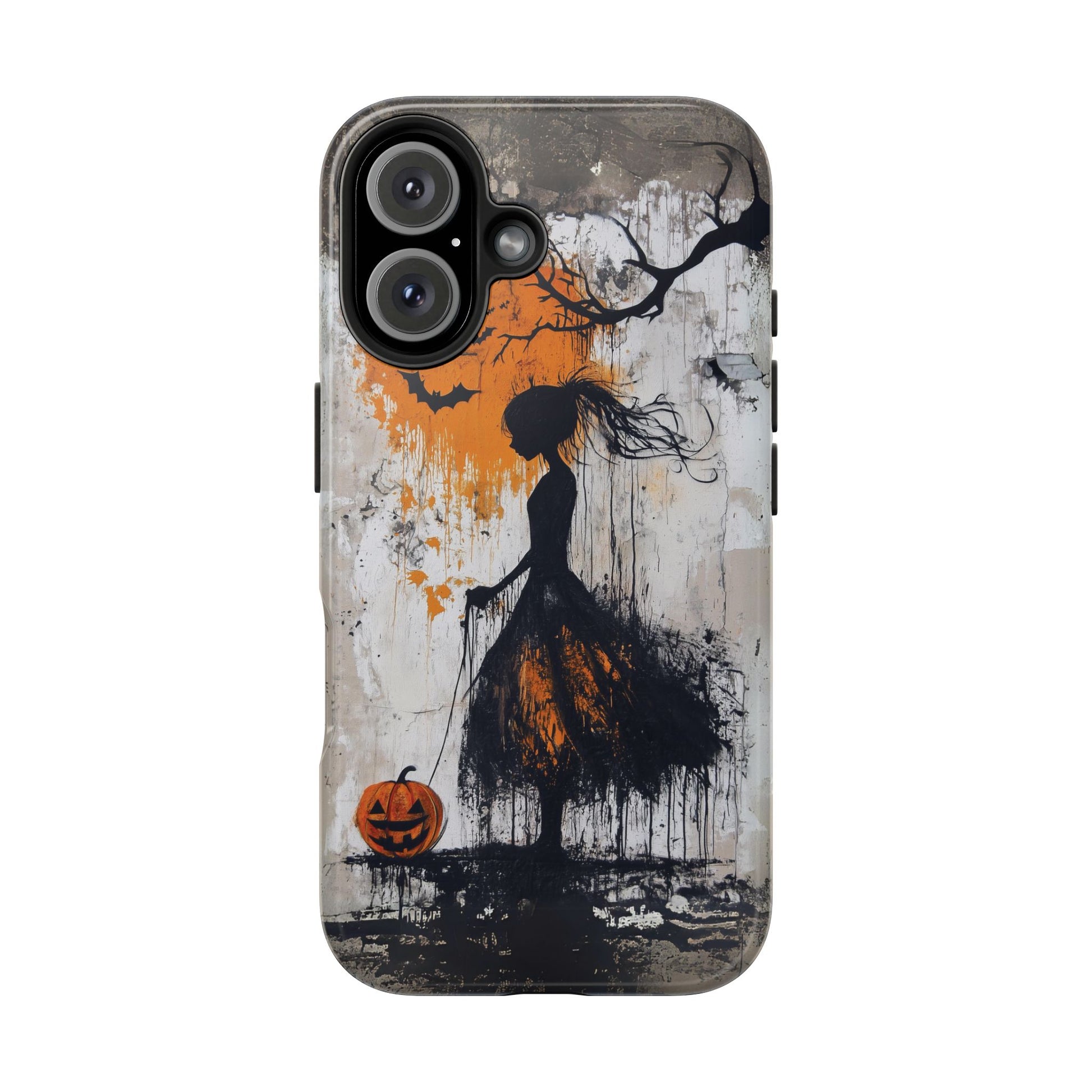 Halloween Gothic Dark Academia Street Art Fall Autumn Girl Urban Graffiti Phone Case Street iPhone 15 Pro Max Samsung Galaxy