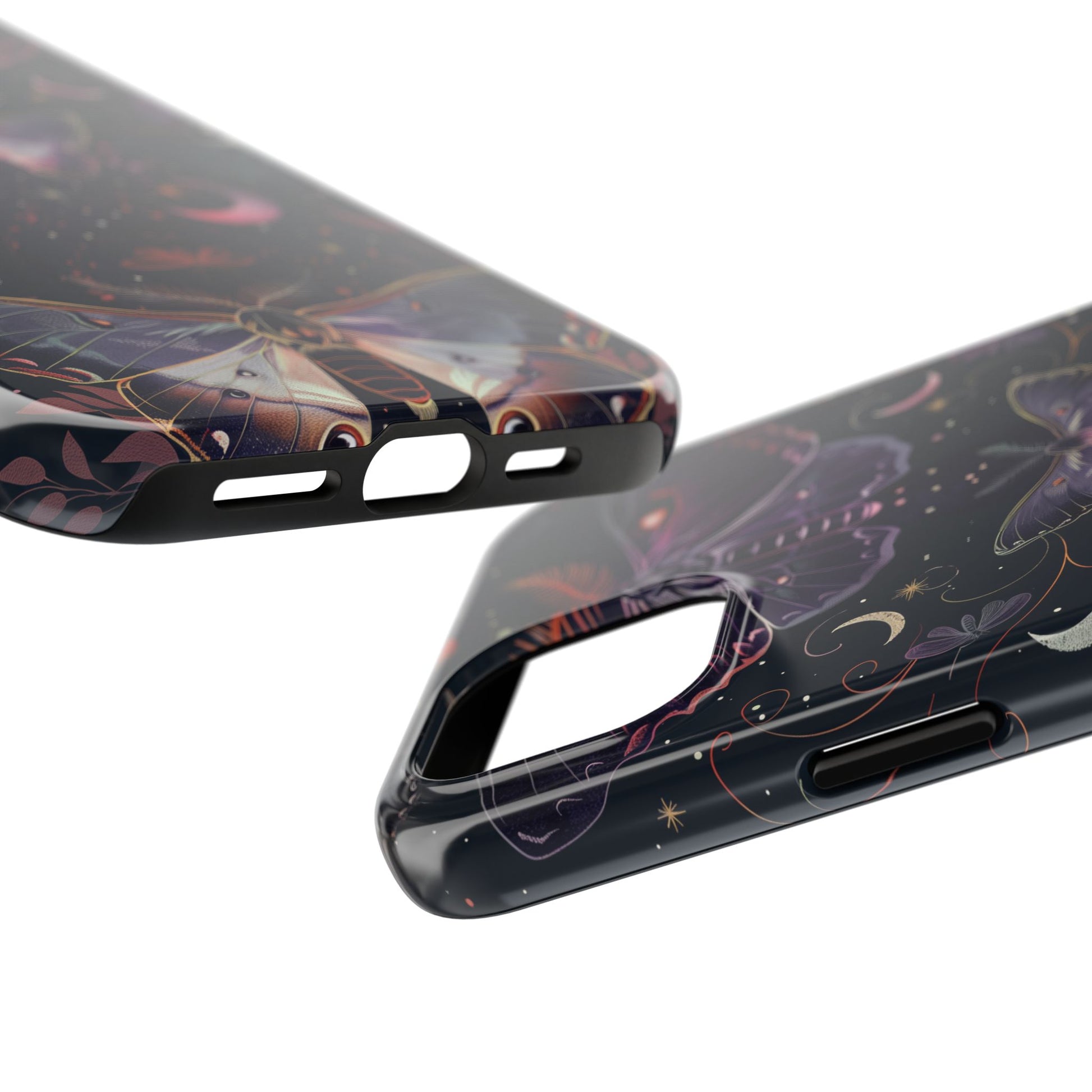 B Dark Academia Mystical Phone Case, Mystical Moth Phone Case, Vintage Magic Witchcraft iPhone Cover, Esoteric Nature Art, iPhone 15 Pro Max