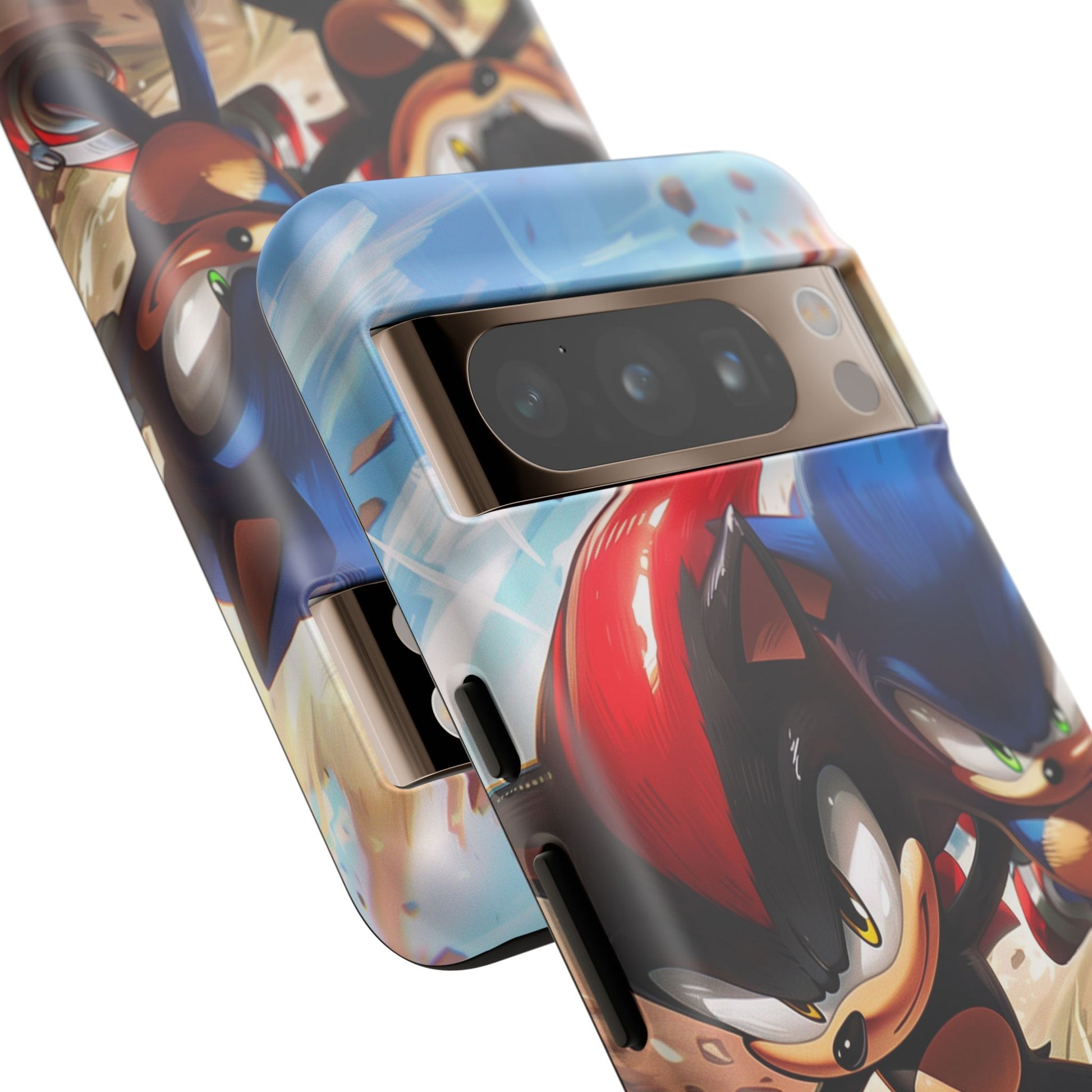 Sonic and Shadow Phone Case, Sonic and Shadow, Tough Android Case, Fun Video Game Phone Case, Retro Game Case, SEGA Video Game Android Case