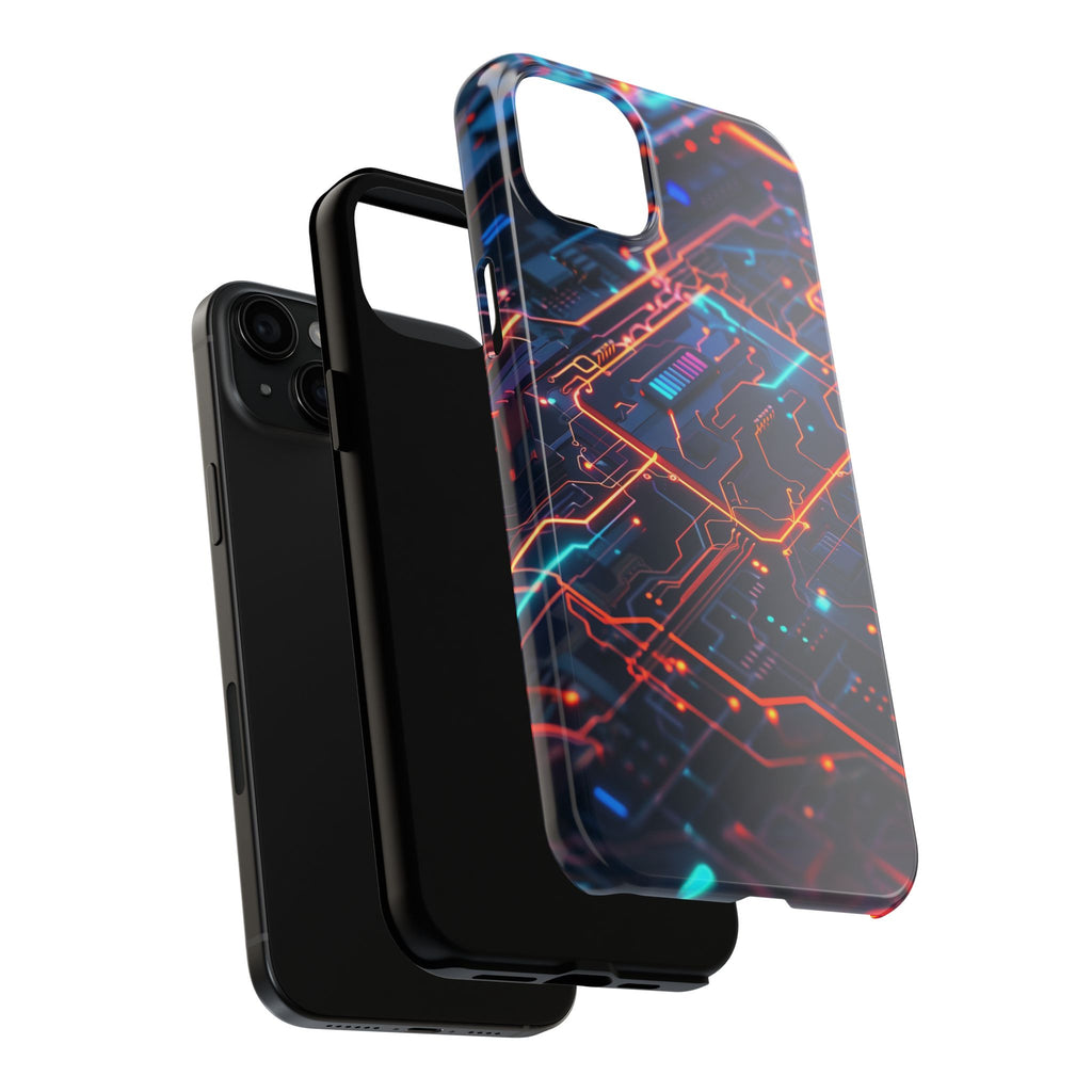 Circuit Board Phone Case, Futuristic Circuit Phone Case, High-Tech Gift, Custom Sci-Fi Phone Case, iphone 15 pro max