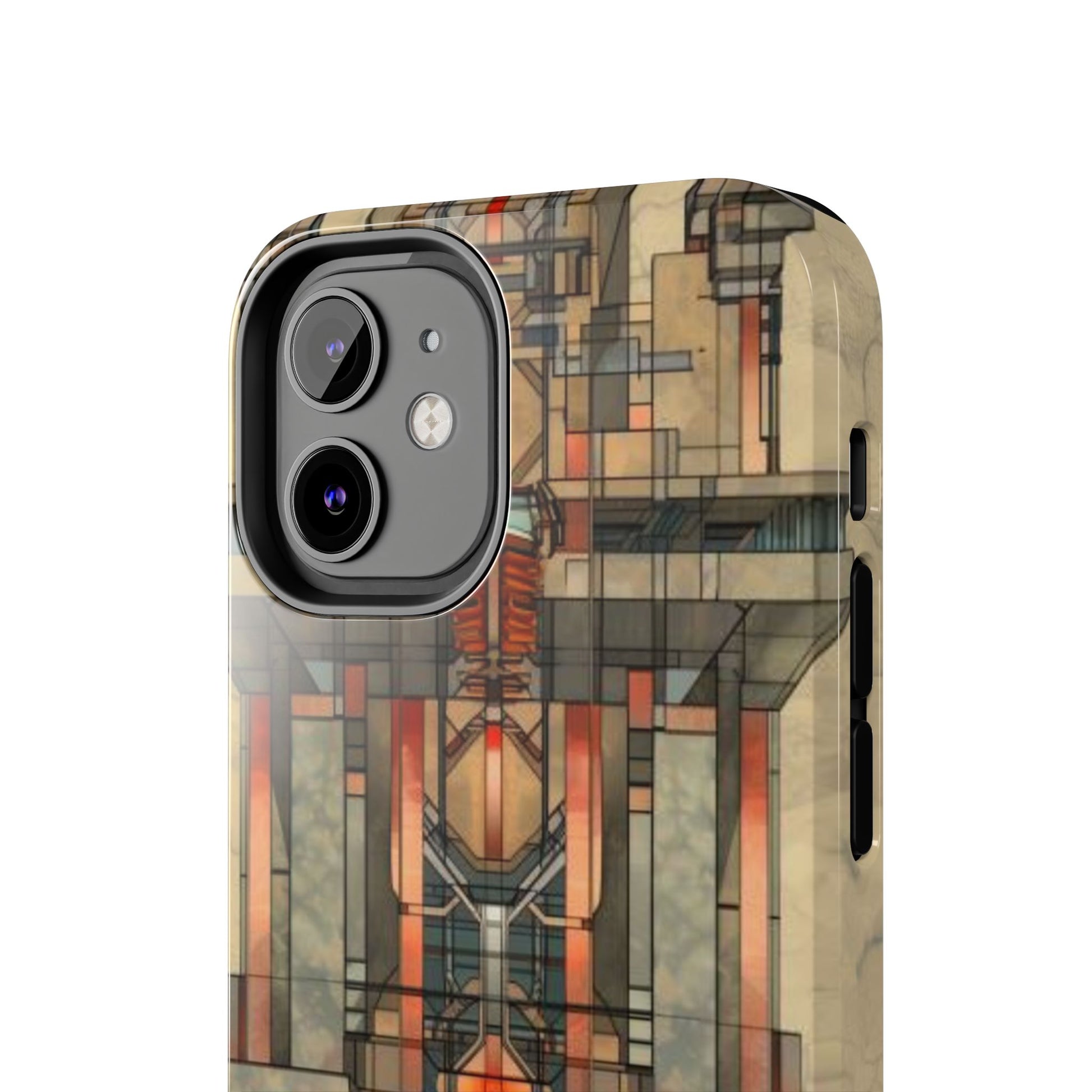 Prairie Style Frank Lloyd Wright Phone Case - Architectural Design iPhone Tough Cover - Unique Art Deco Protective Accessory