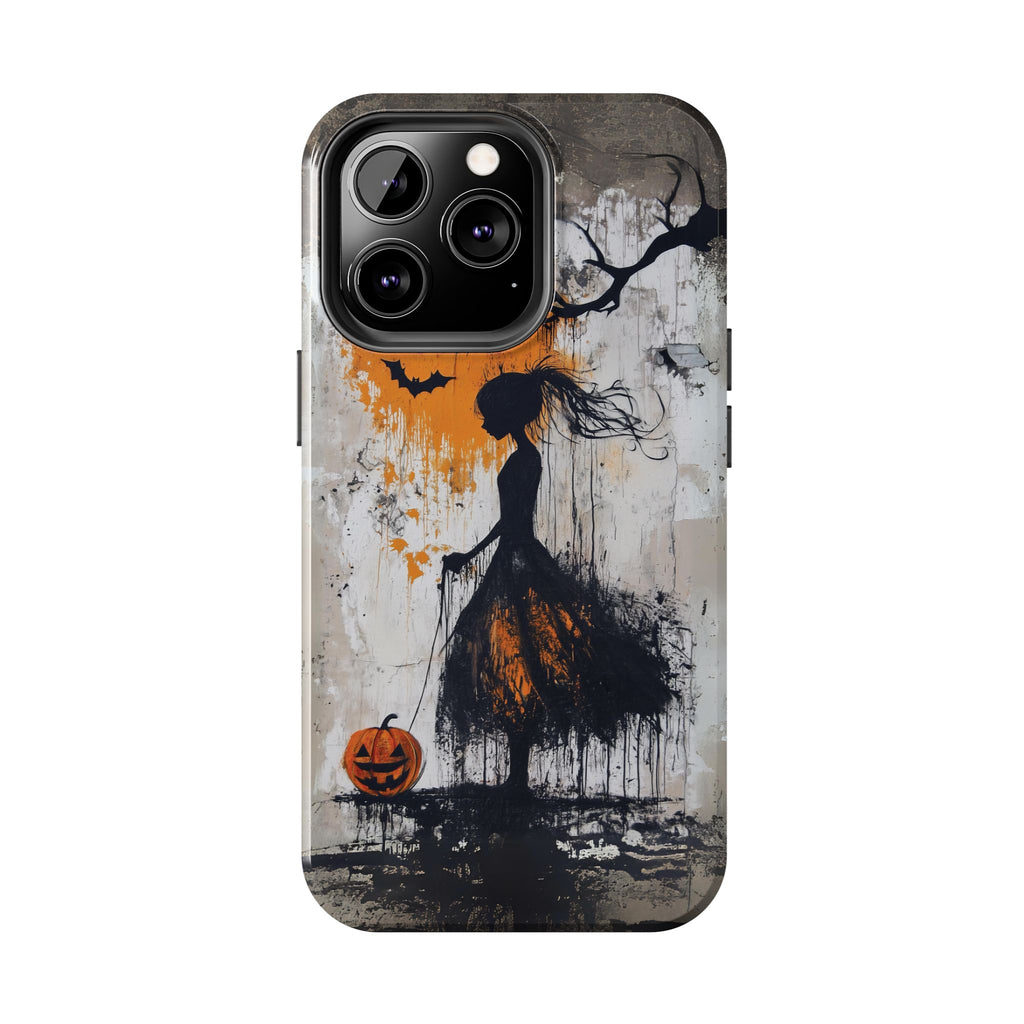 Halloween Gothic Dark Academia Street Art Fall Autumn Girl Urban Graffiti Phone Case Street iPhone 15 Pro Max Samsung Galaxy