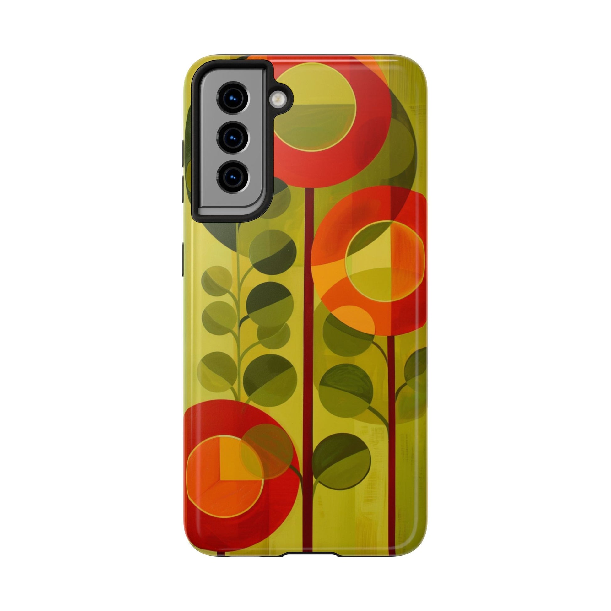 Atomic Flower Phone Case, Mid-Mod Phone Case, Artwork iPhone Case, Unique Floral Pattern Phone Case, Art Deco, Minimalist, Tough Iphone Case