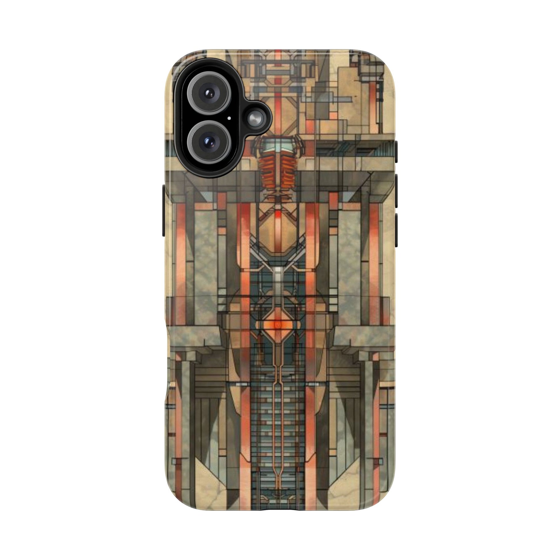 Prairie Style Frank Lloyd Wright Phone Case - Architectural Design iPhone Tough Cover - Unique Art Deco Protective Accessory