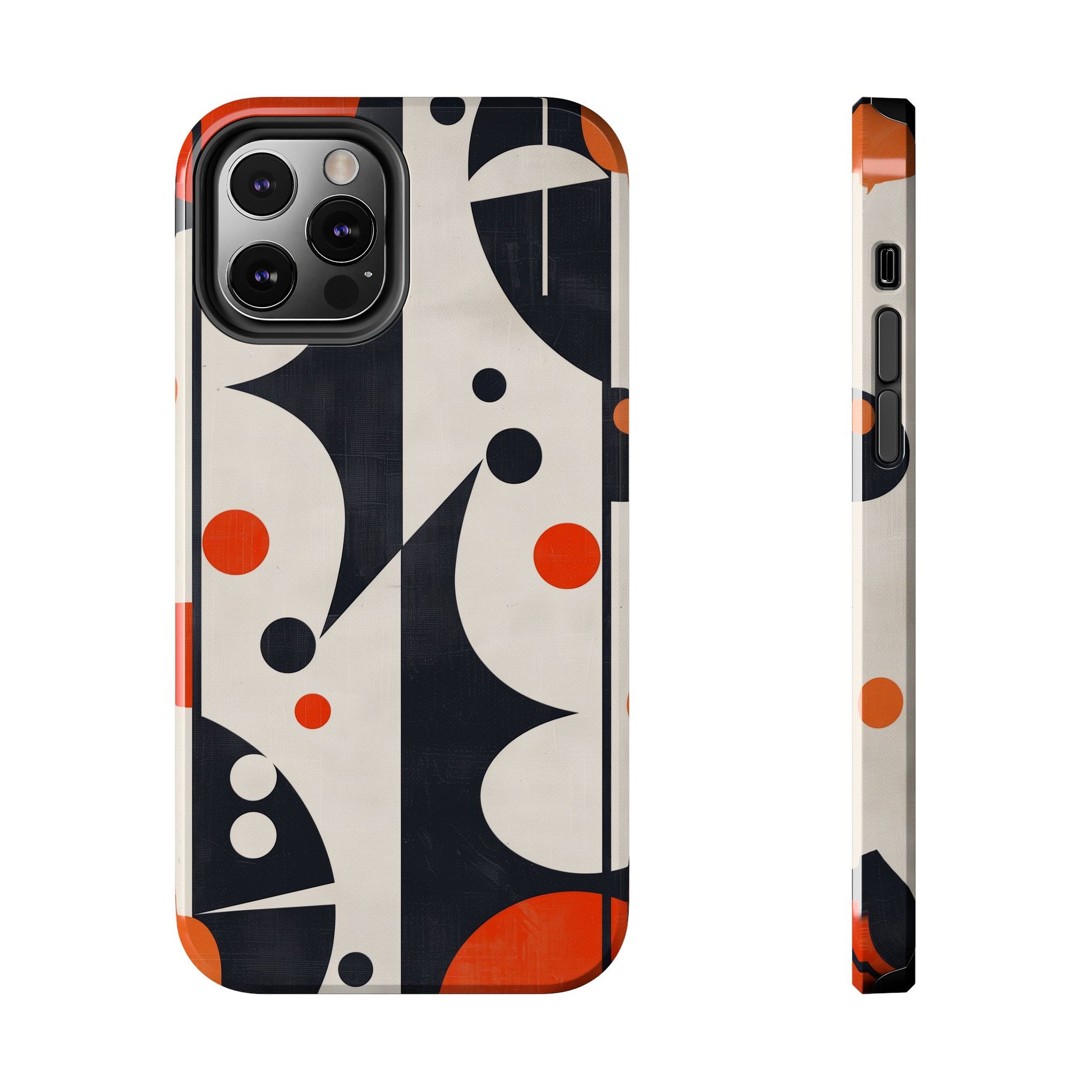 Mid-Century Modern Star Phone Case Mid Mod Atomic Cats Retro Chic Sleek Geometric Apple 12 13 14 15 Pro Max Samsung Galaxy