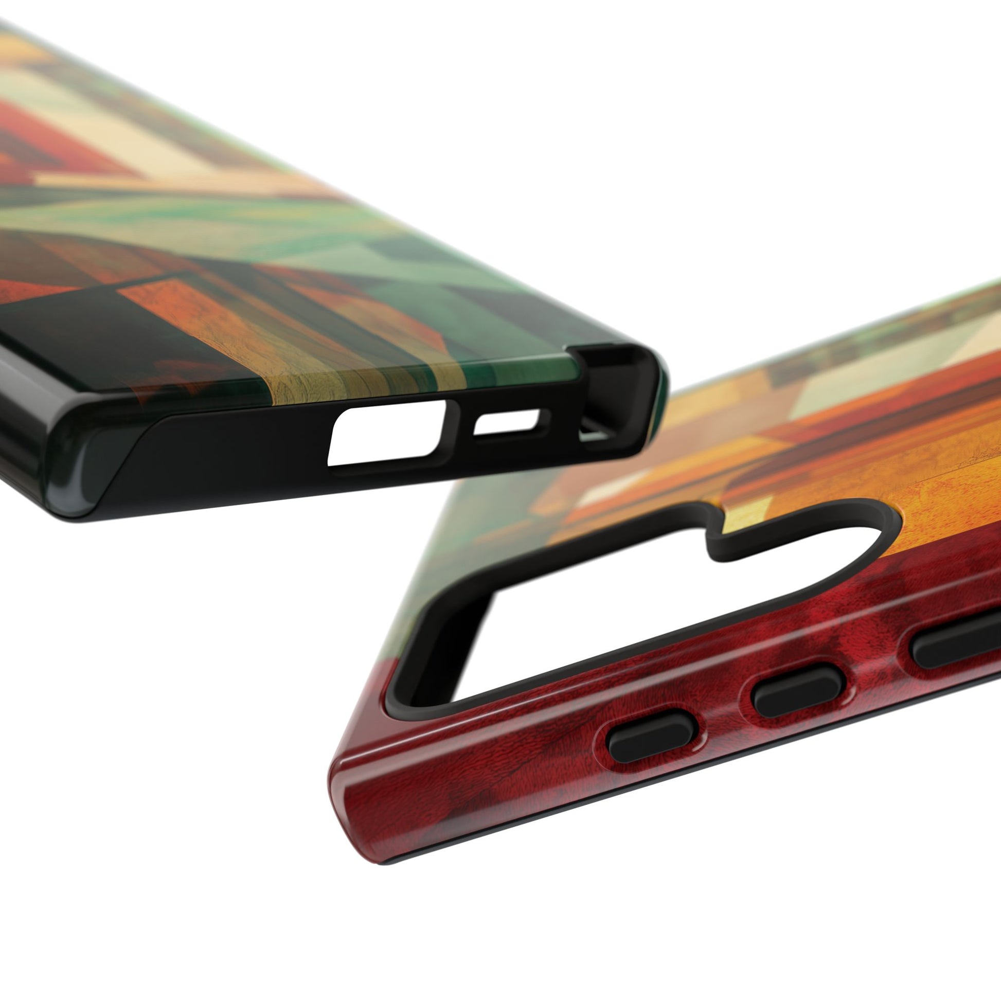 Art Deco Frank Lloyd Wright Inspired Usonian Phone Case Geometric Stained Glass Art Deco Marble Gold 13 14 15 16 iPhone Pro Max Galaxy Pixel