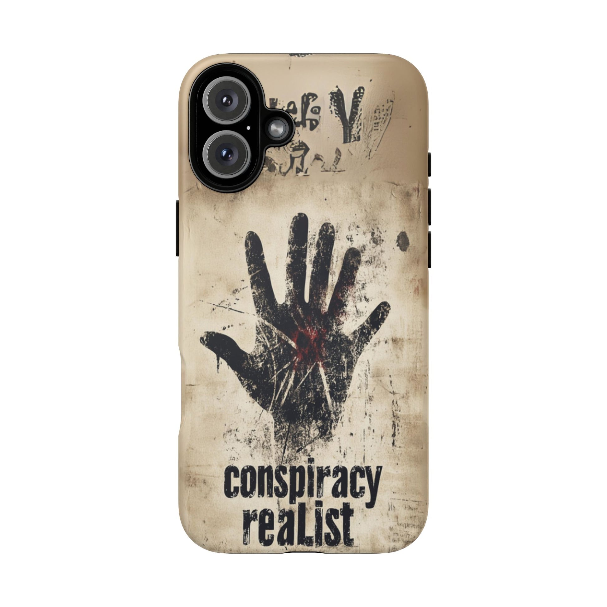 Conspiracy Theories Paranormal Mystery UFO X-Files Inspired Ghostly Hand Conspiracy Realist Cryptid iPhone 13 14 15 16 Pro Max Galaxy Pixel