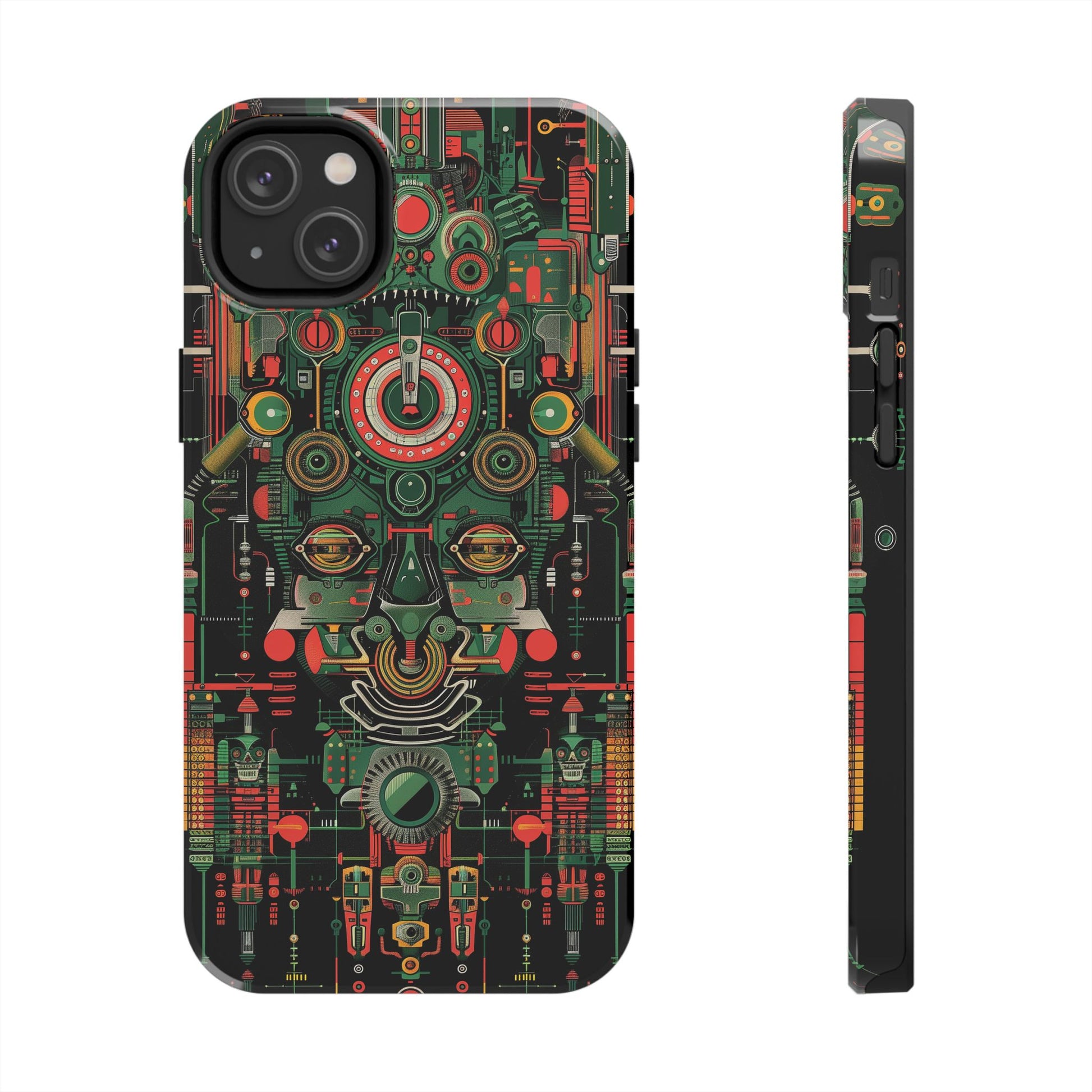 Art Deco Robot Head iPhone Case - Sci-Fi Inspired Cover - Futuristic Design - Unique Tech Accessory - Futurist Gift - Art Deco Robot