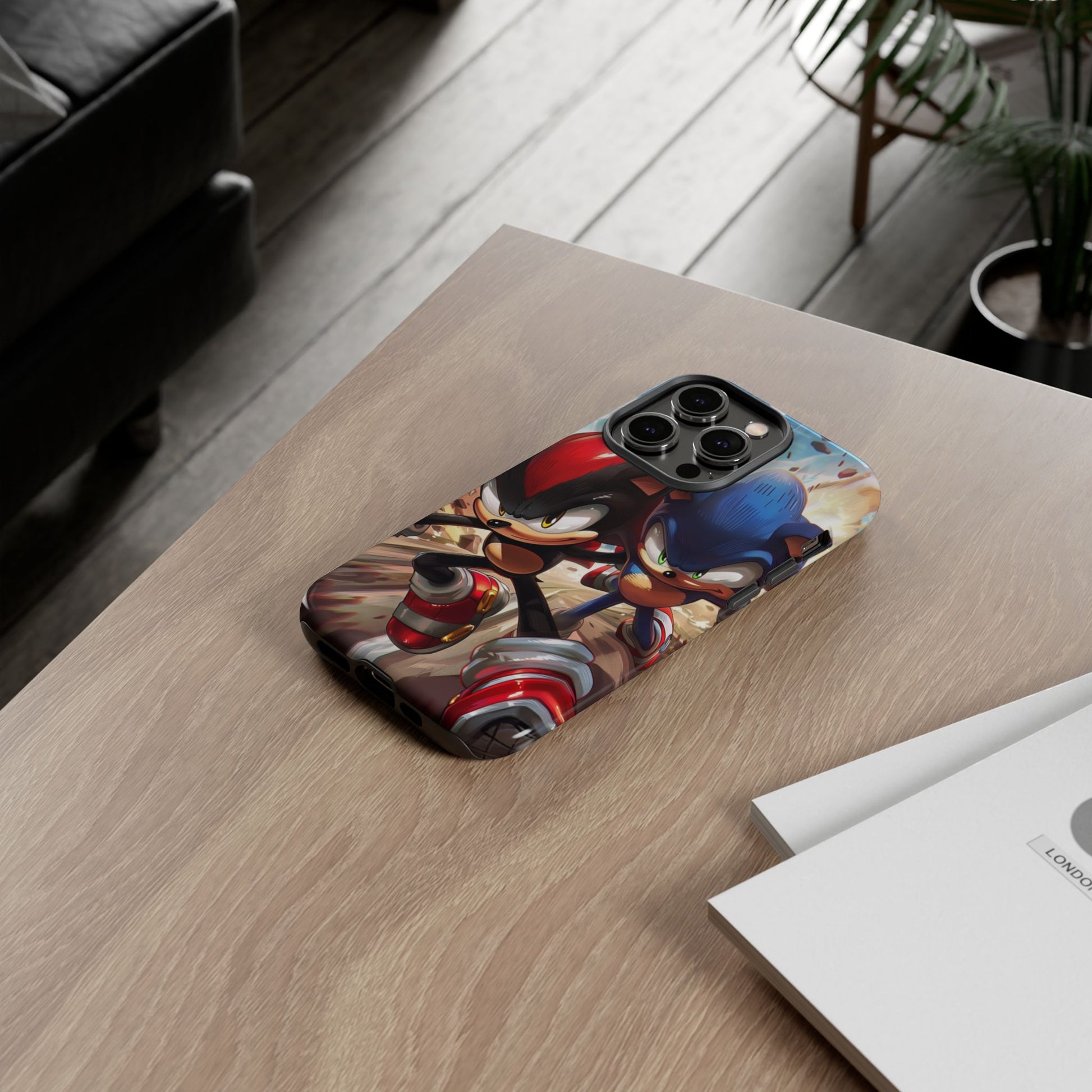 Sonic and Shadow Phone Case, Sonic and Shadow, Tough Android Case, Fun Video Game Phone Case, Retro Game Case, SEGA Video Game Android Case