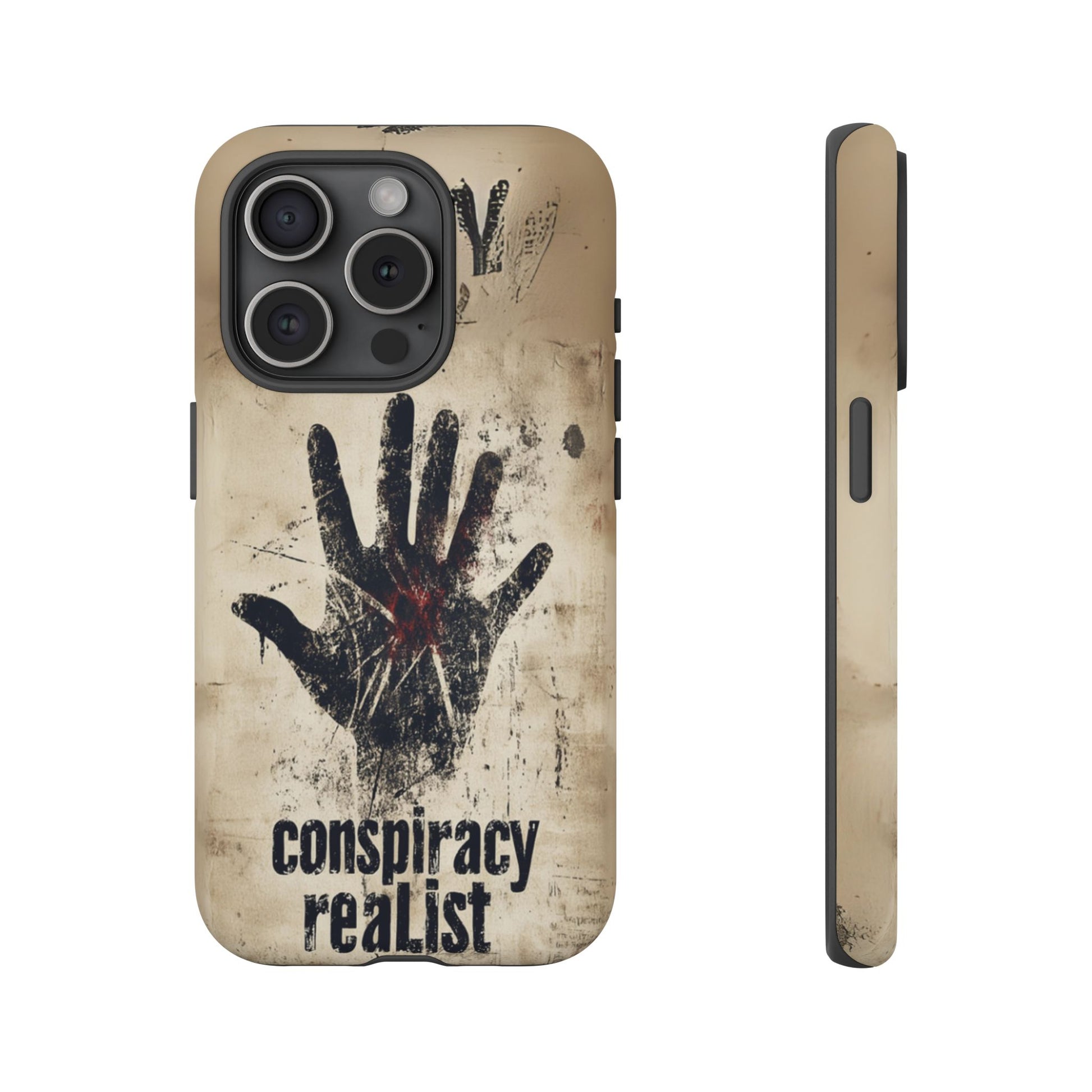 Conspiracy Theories Paranormal Mystery UFO X-Files Inspired Ghostly Hand Conspiracy Realist Cryptid iPhone 13 14 15 16 Pro Max Galaxy Pixel