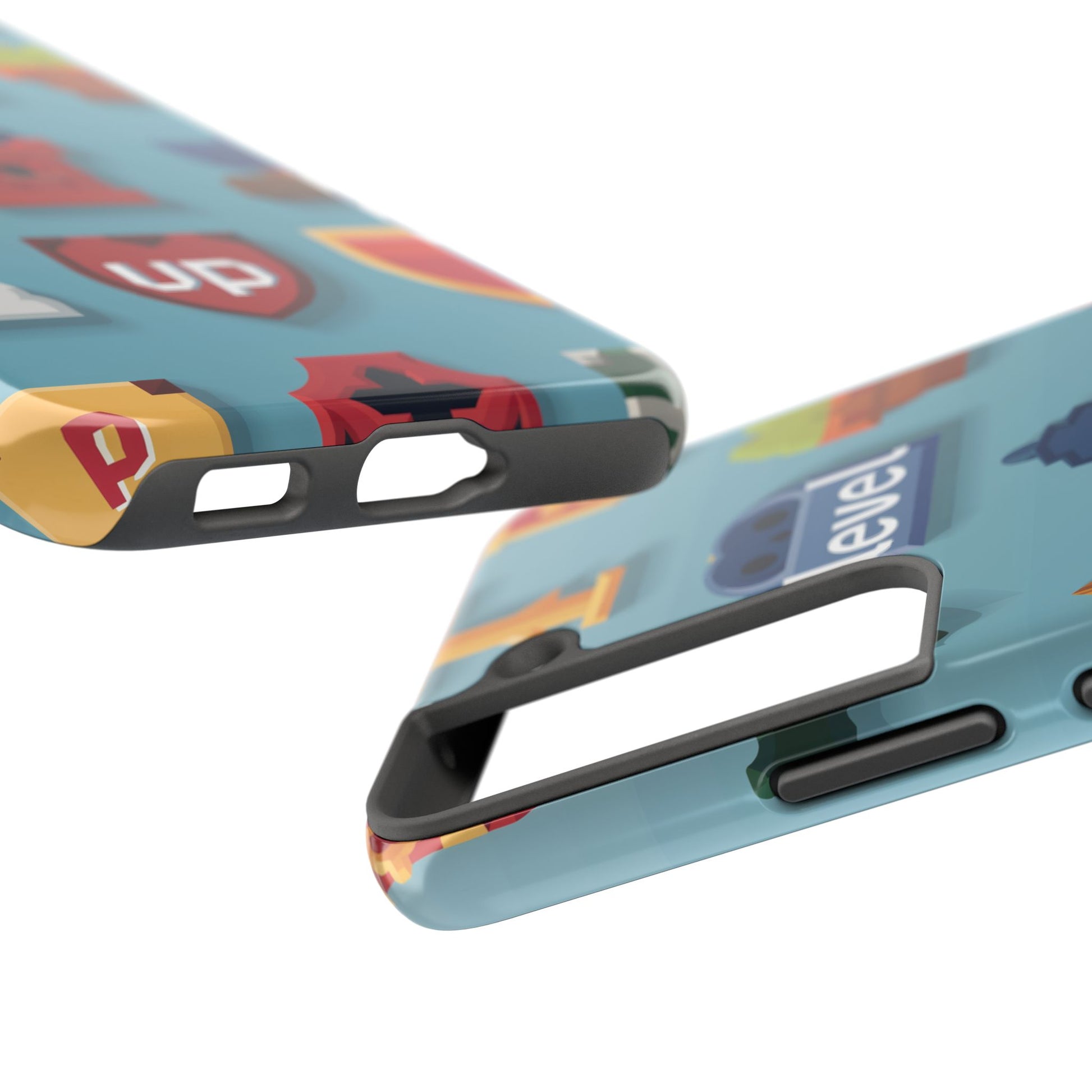 Pixel Art Video Game Level Up Phone Case, Retro Gaming Design, Geeky Gamer Phone Cover, Unique Video Game Art Accessories