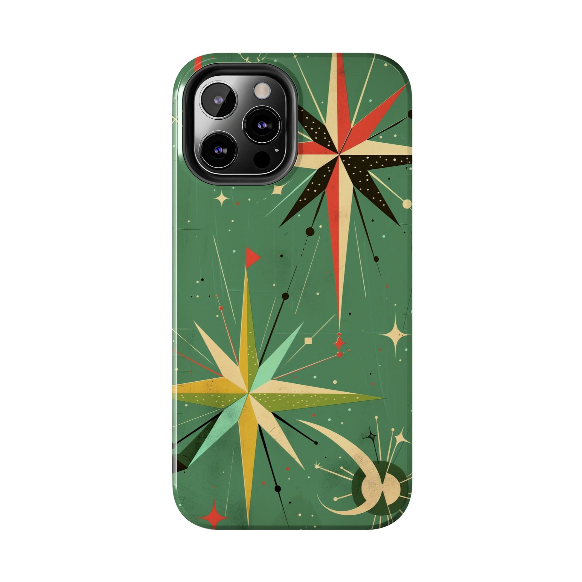 Mid Century Modern Star Design Phone Case, Earth Tone Colors, Retro Style Smartphone Cover, Vintage Phone Case, iPhone 14 Case, Apple iPhone