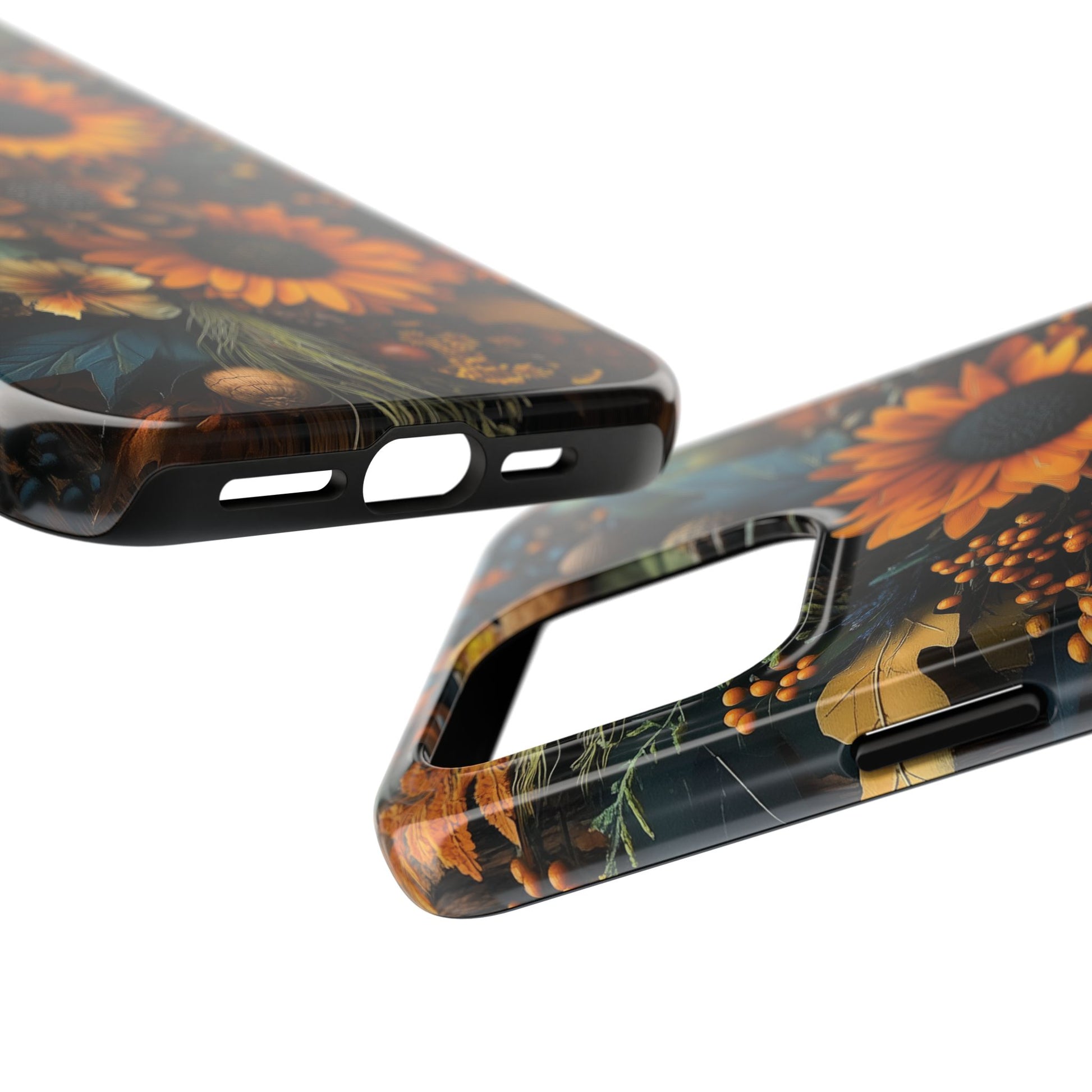 Vibrant Fall Sunflowers Cottagecore Colors Phone Case Autumn Dried Flowers Fall Sunflowers iPhone 15 Pro Max Samsung Galaxy