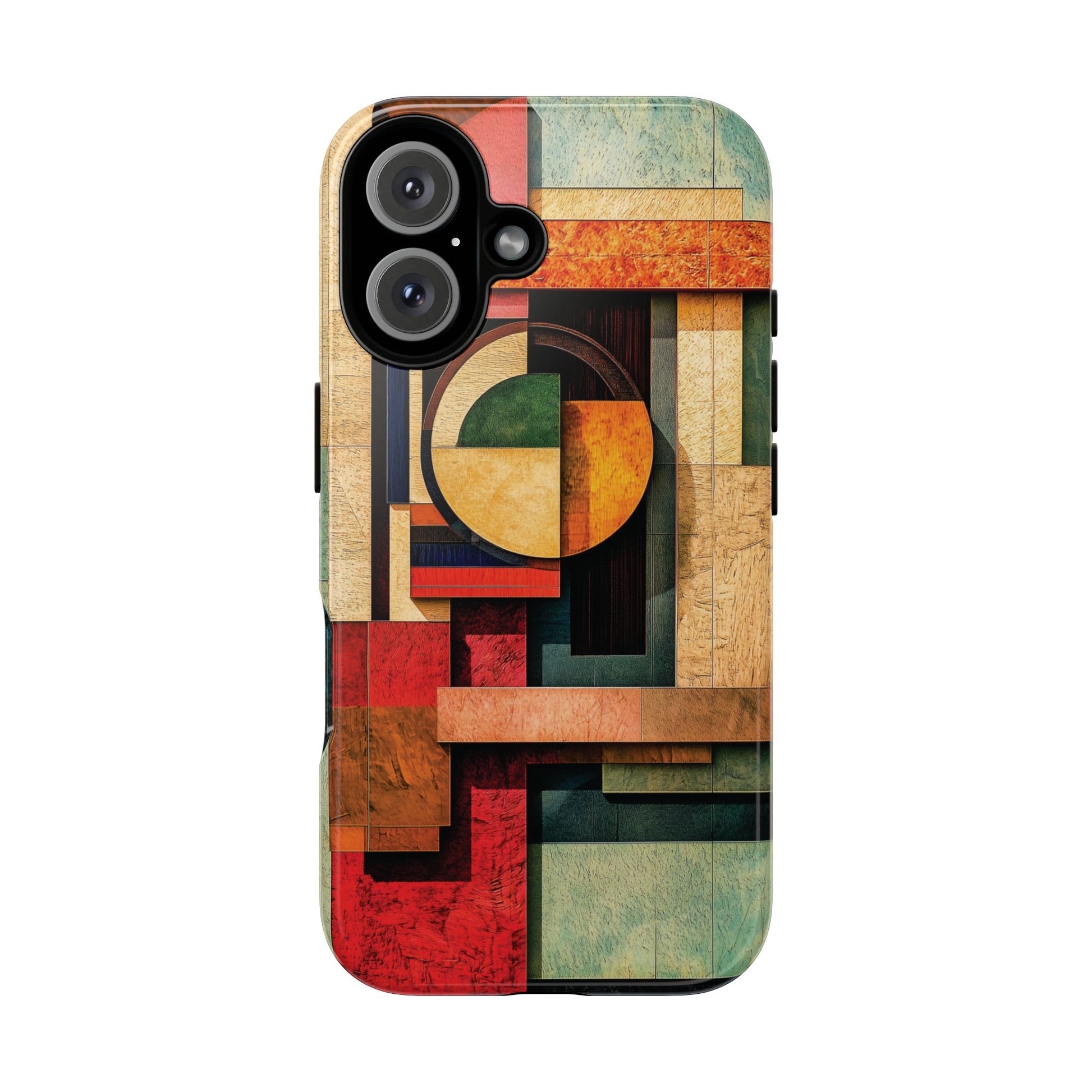 Tan Prairie Style Frank Lloyd Wright Usonian Phone Case Geometric Stained Glass Art Deco Marble Gold 13 14 15 16 iPhone Pro Max Galaxy Pixel