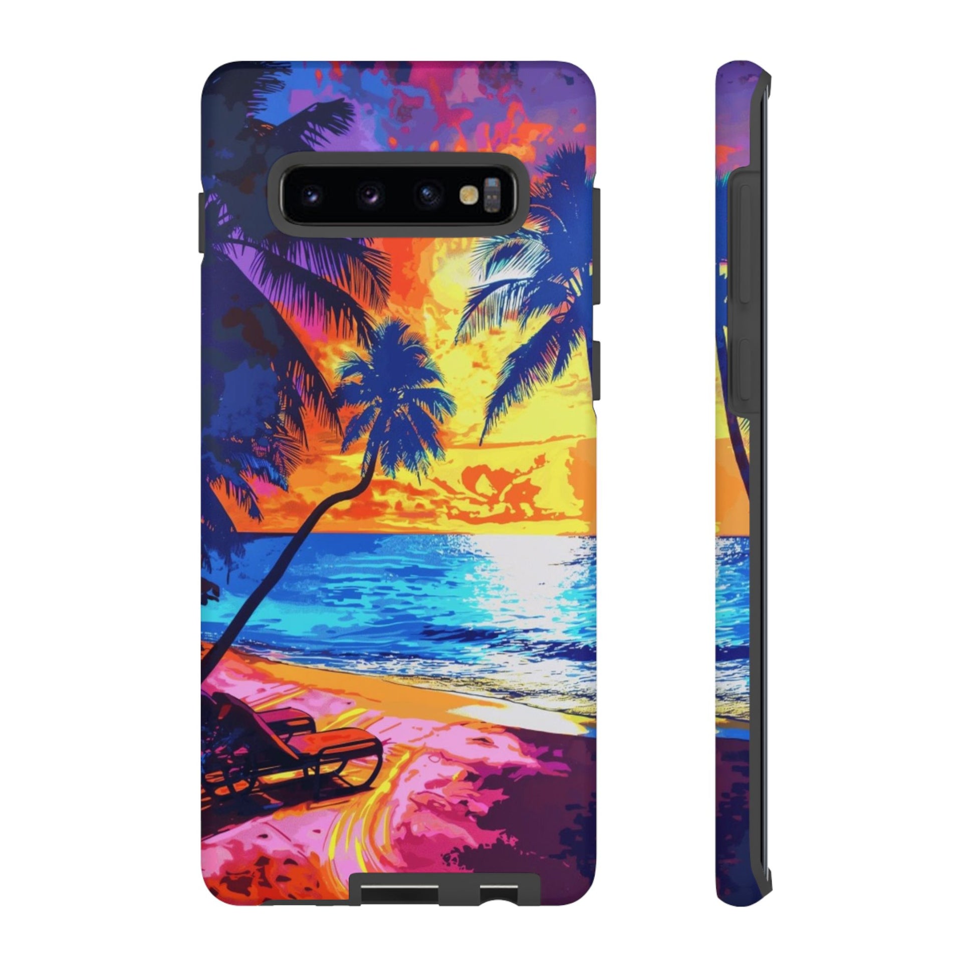 Sunset Bliss: Lisa Frank Style Android Phone Case