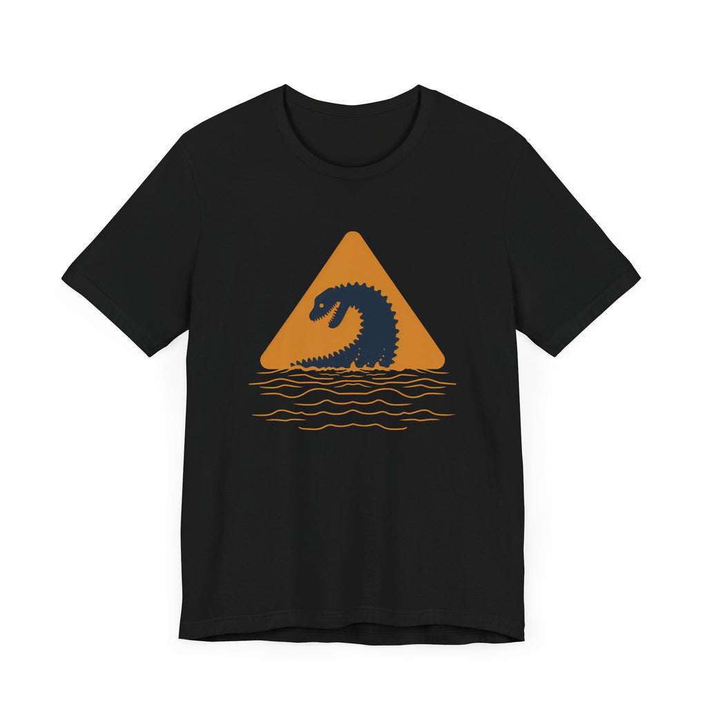Cryptid Shirt Lake Monster Graphic Tee, Cryptid Crossing Sign, Ufo Alien Shirt, Cryptid Crossing Gift for Him, Ufo, Crypto Zoology Shirt