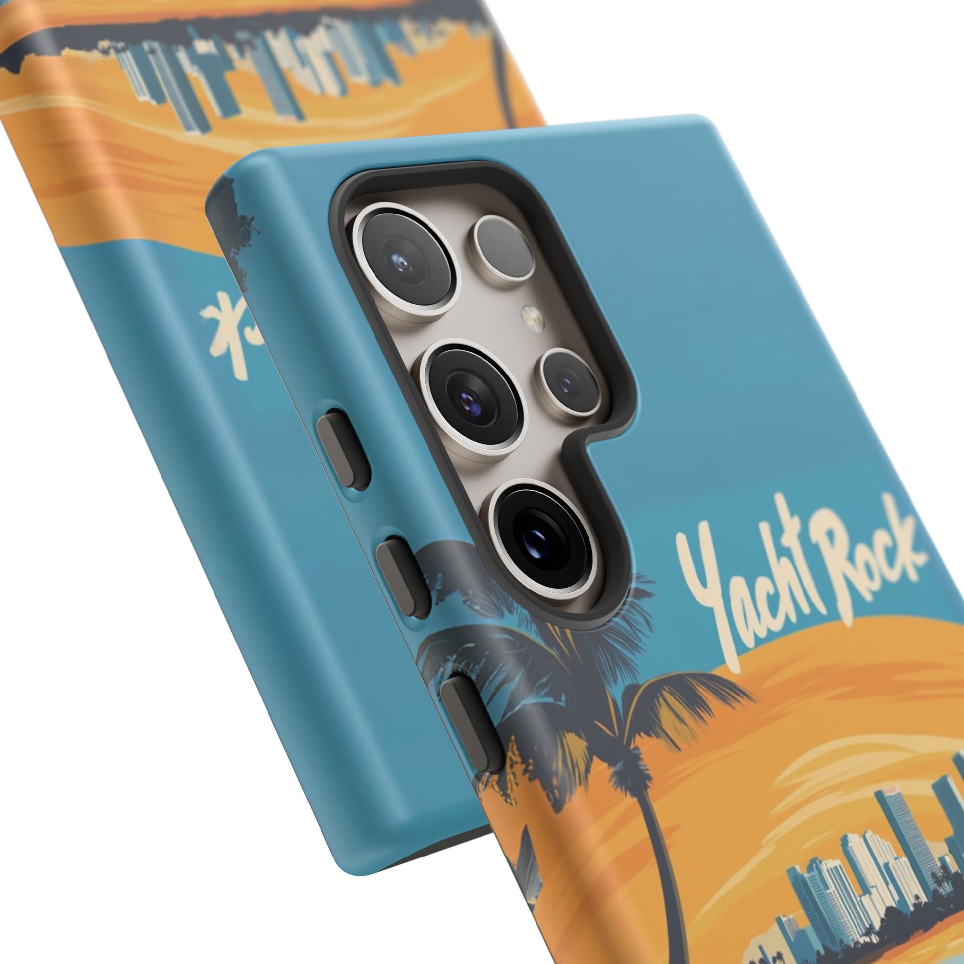 Yacht Rock Phone Case Custom iPhone 13 14 15 16 Pro Max Sunset Cruise Harbor Miami Vice Yacht Rock Gift Boating Captain South Beach Surfing