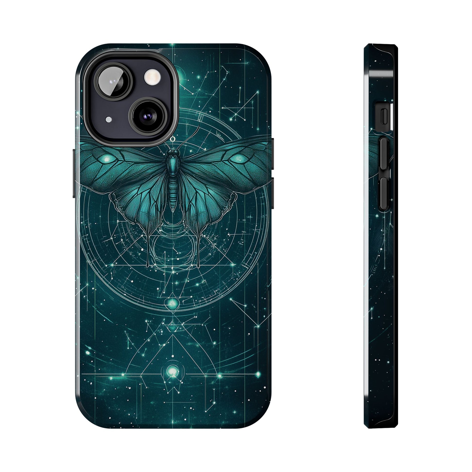 Celestial Dark Academia Phone Case, Magical Moth Vintage  Witchcraft iPhone Cover, Esoteric Nature Art, iPhone 15 Pro Max, iPhone 14 Pro