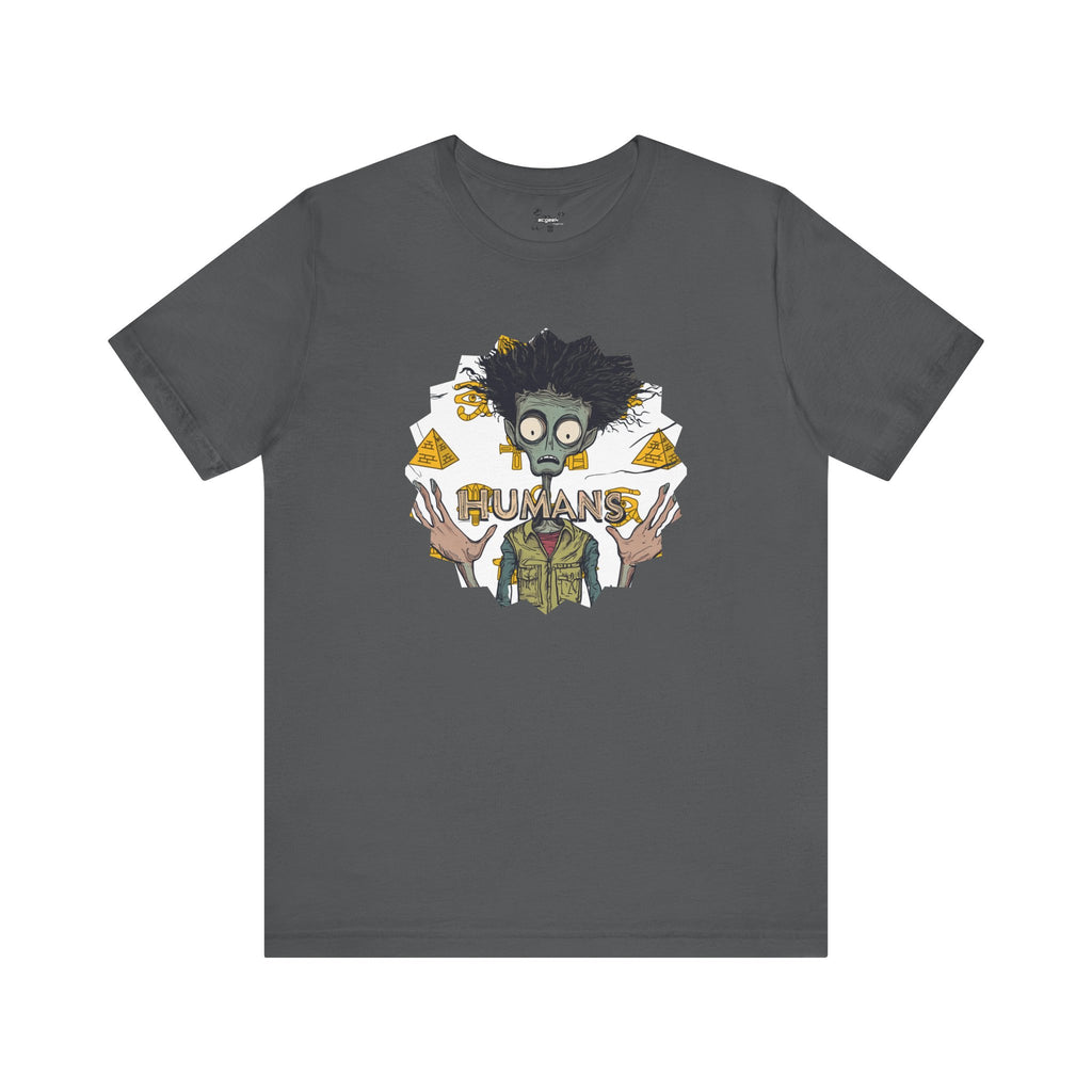 Alien Conspiracy Theory Ancient Human Fan Graphic Tee Crazy Hair Pyramids Egyptians UFO Shirt Extraterrestrial