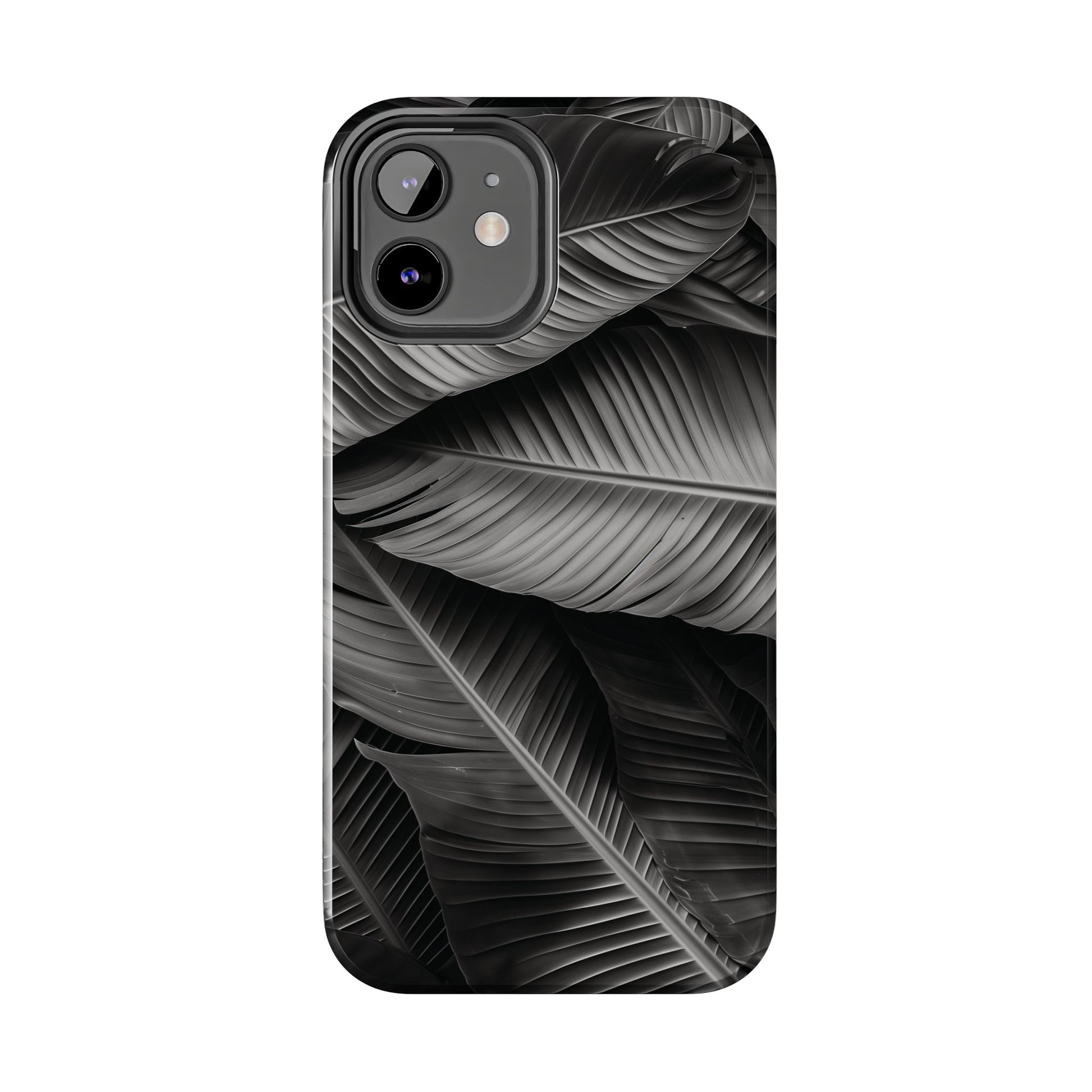 Custom Palm Leaf Phone Case, Palm Tree Phone Case, Tropical Leaf Design, Summer iPhone Cover, Black and White iPhone Case, iPhone 15 Pro Max