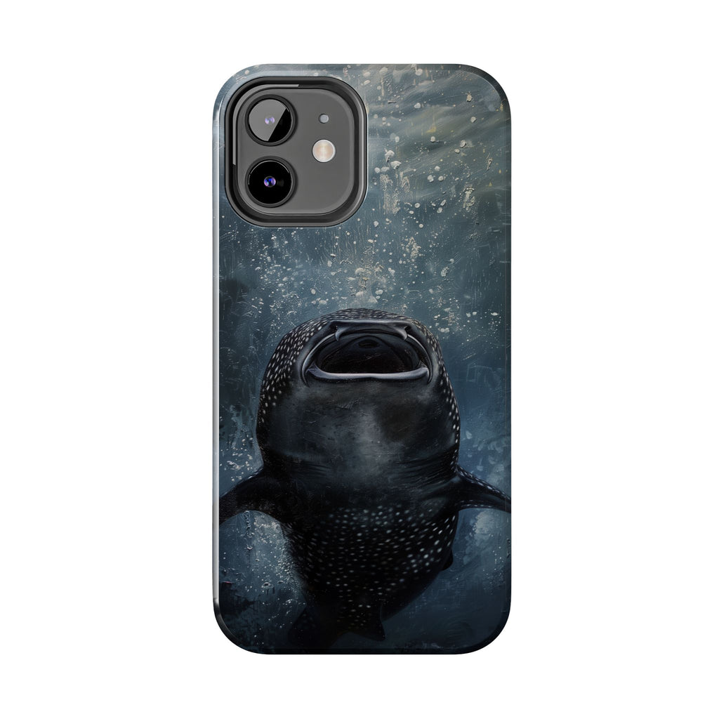 Rising Majesty: Whale Shark Feeding Tough Phone Case