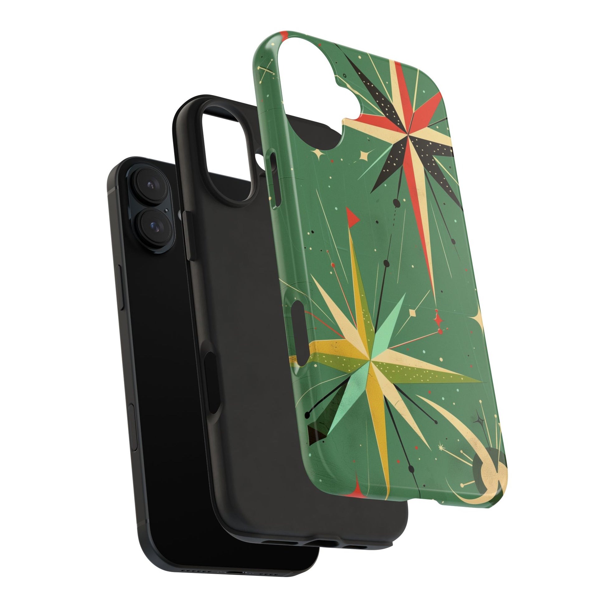 Mid Century Modern Star Design Phone Case, Earth Tone Colors, Retro Style Smartphone Cover, Vintage Phone Case, iPhone 14 Case, Apple iPhone